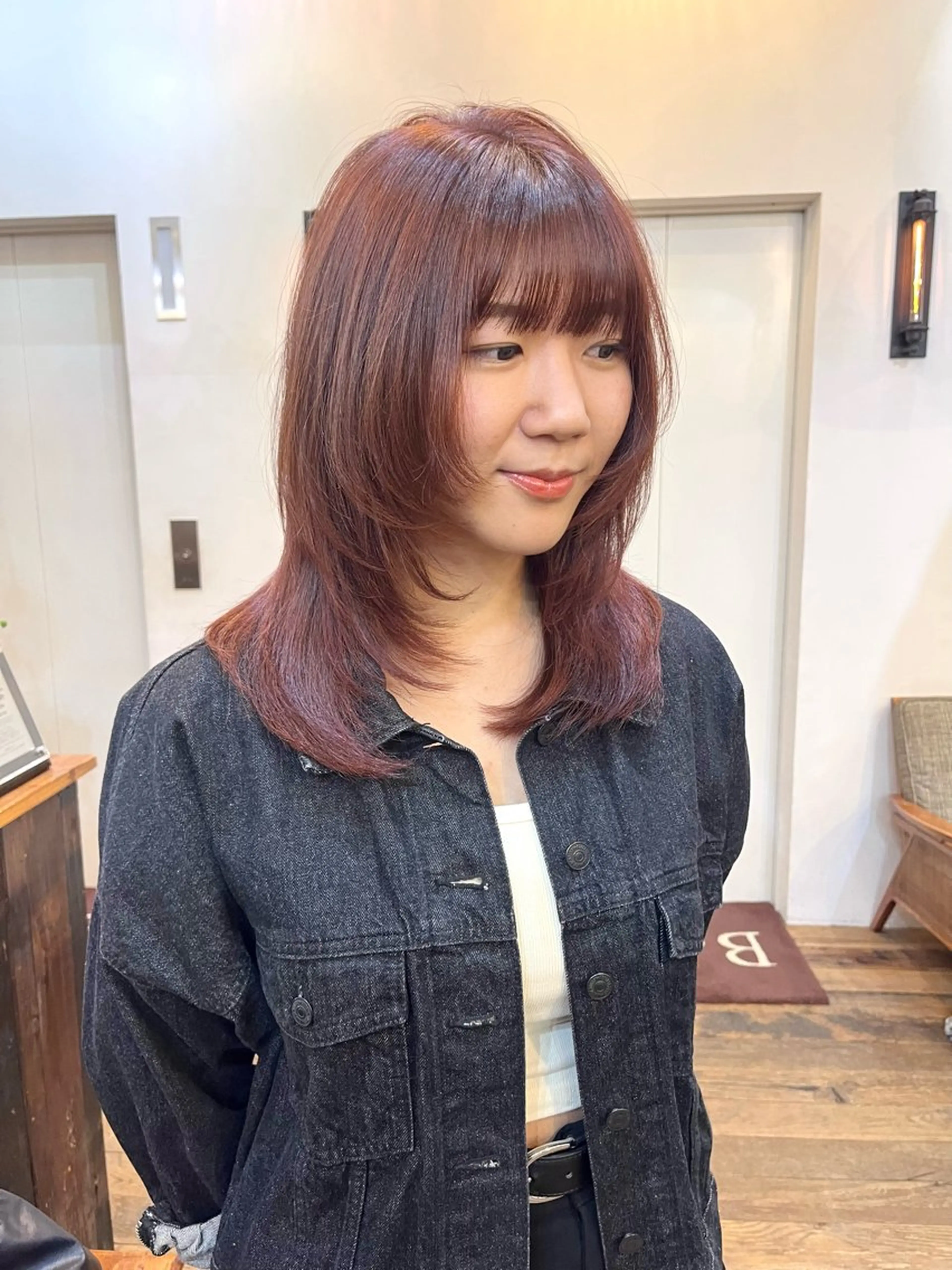 セミロング ヘアカラー Belle 並木通り店所属・rena/ パーマ/カラーのヘアスタイル