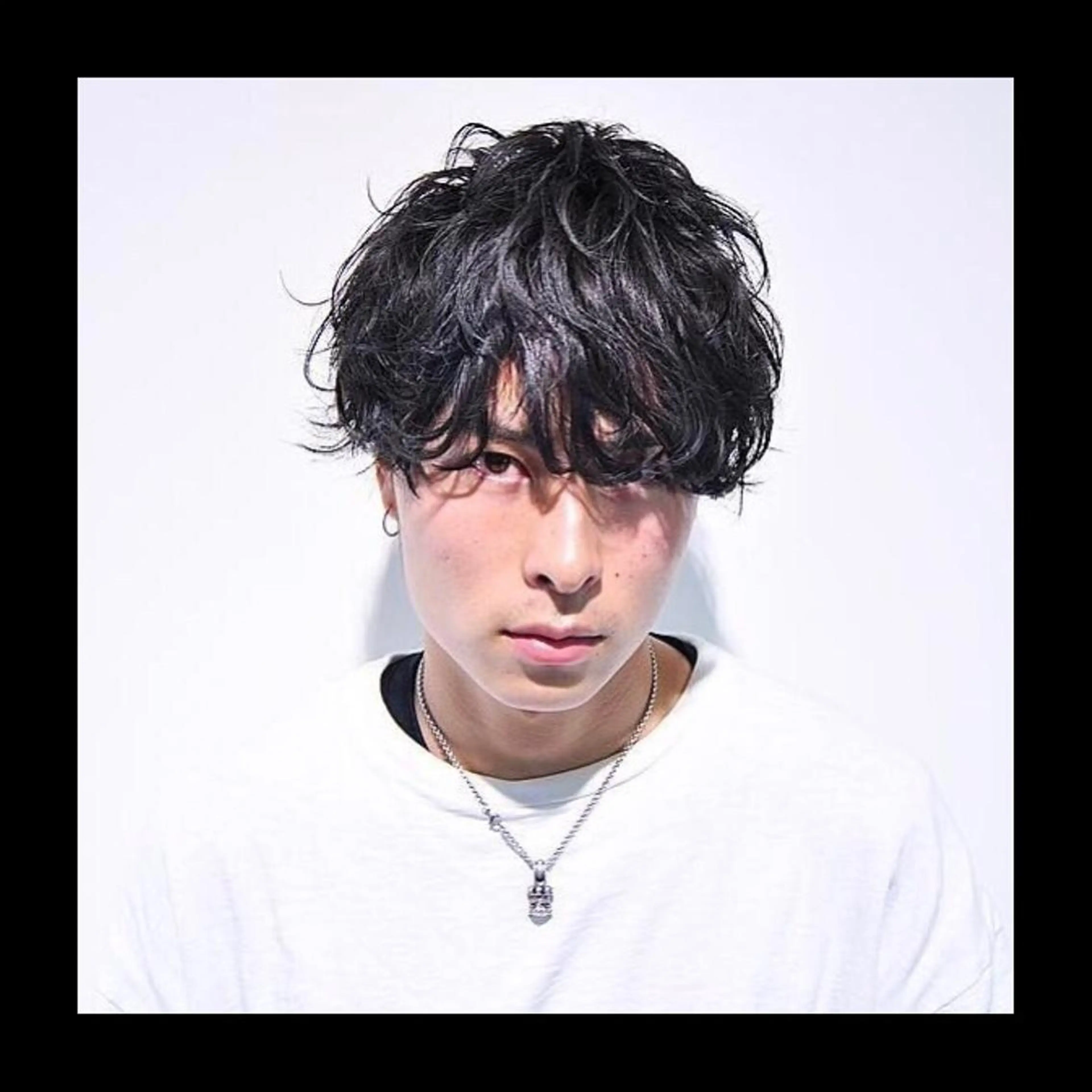 ショート パーマ メンズ 及川シゲル 髪質改善講師のヘアスタイル