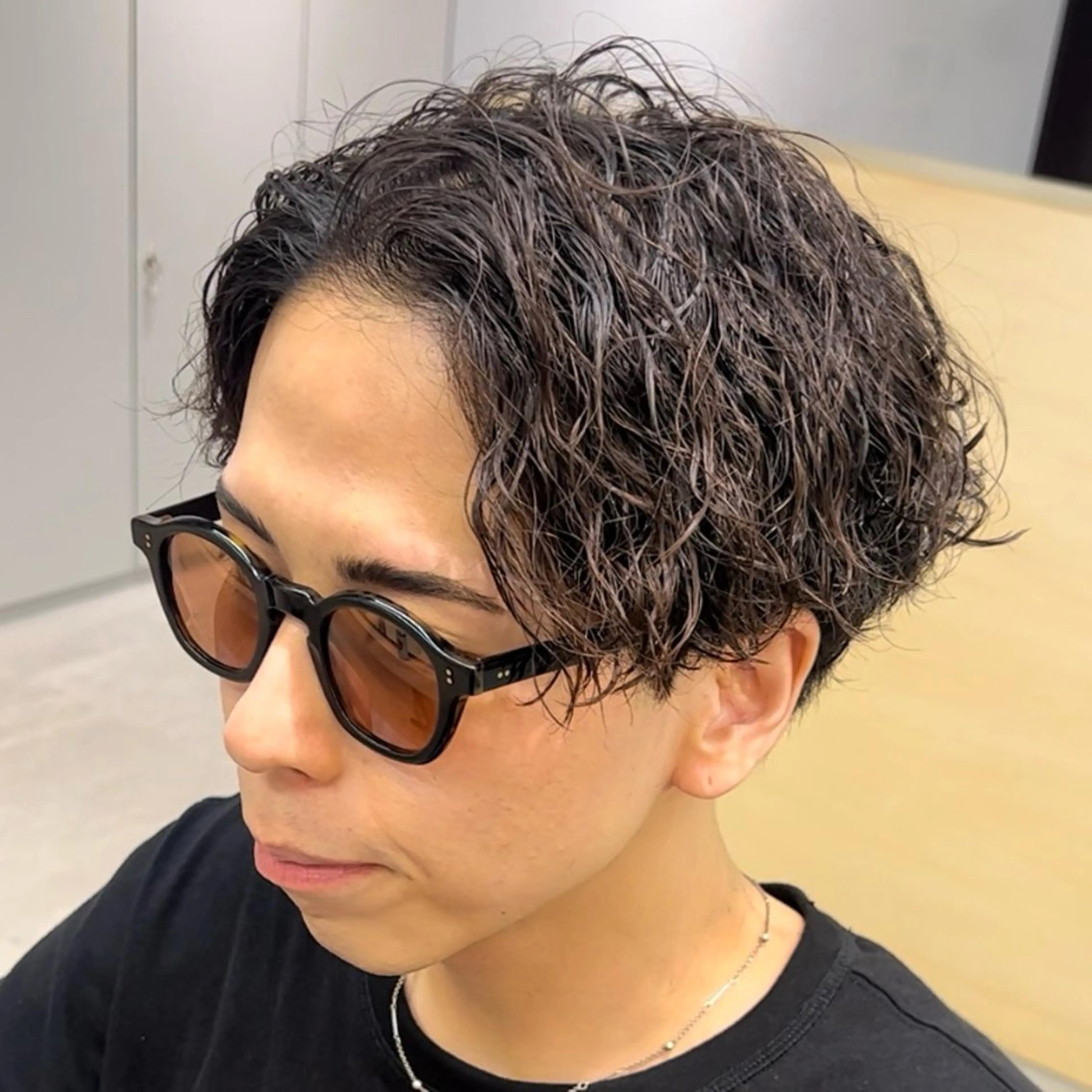 パーマ メンズ カット パーマ 永野 正芳のヘアスタイル