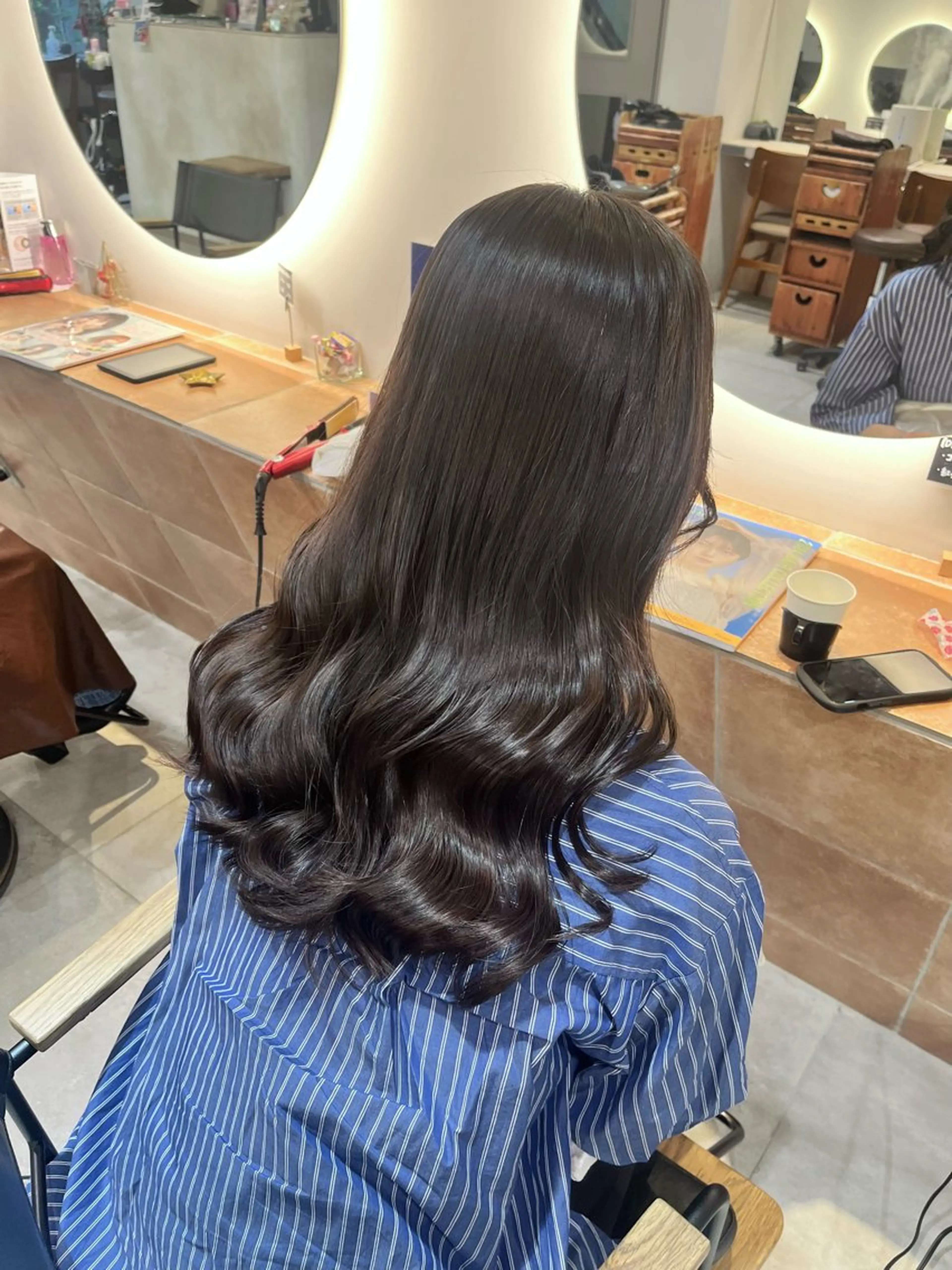 ロング カラー ブラウンカラー オリーブブラウン メンズカット/ 横浜/佐藤桃香 🦥のヘアスタイル