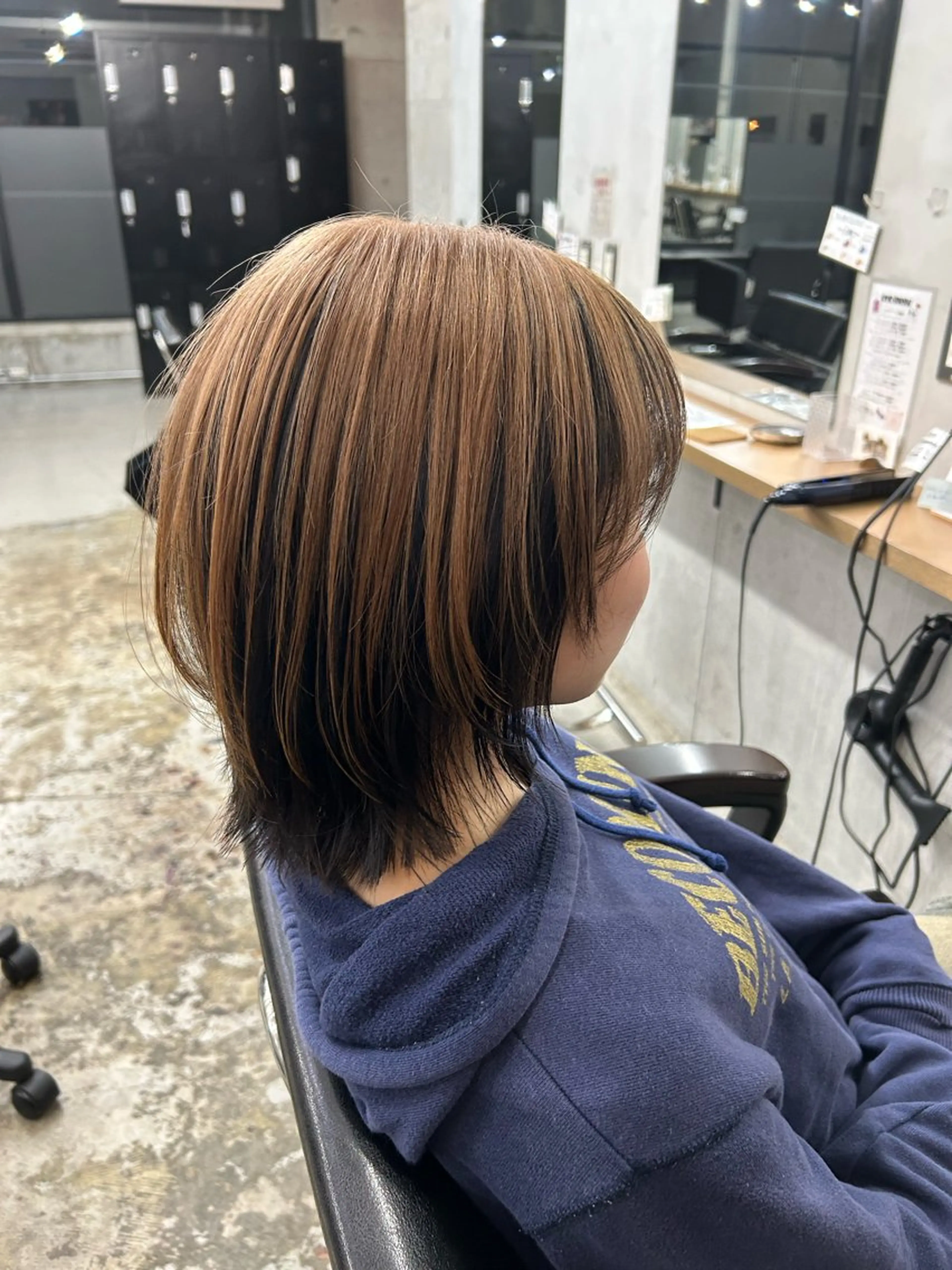 ミディアム 山中 望緒のヘアスタイル