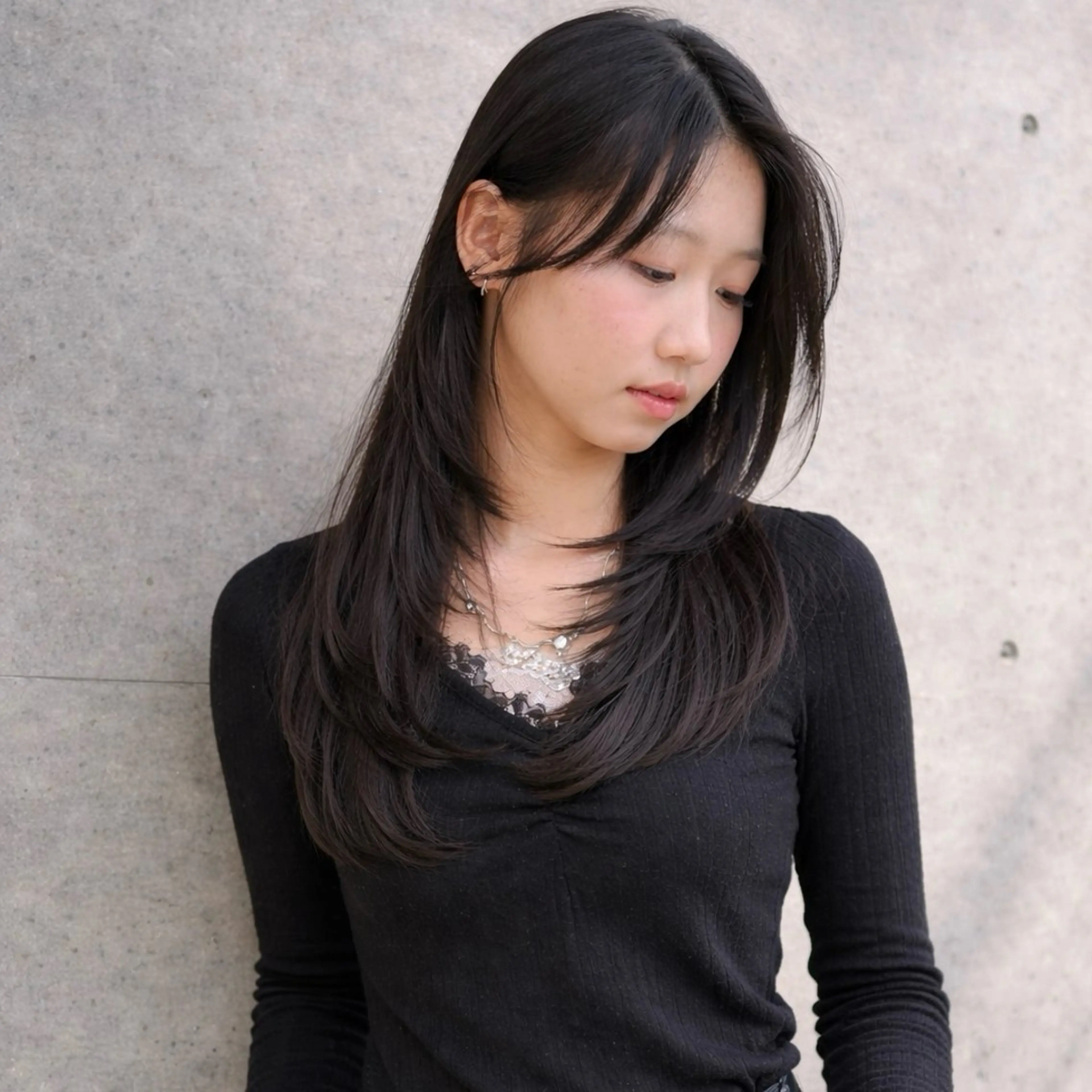 ミディアム カラー カット 一ノ瀬 暁のヘアスタイル