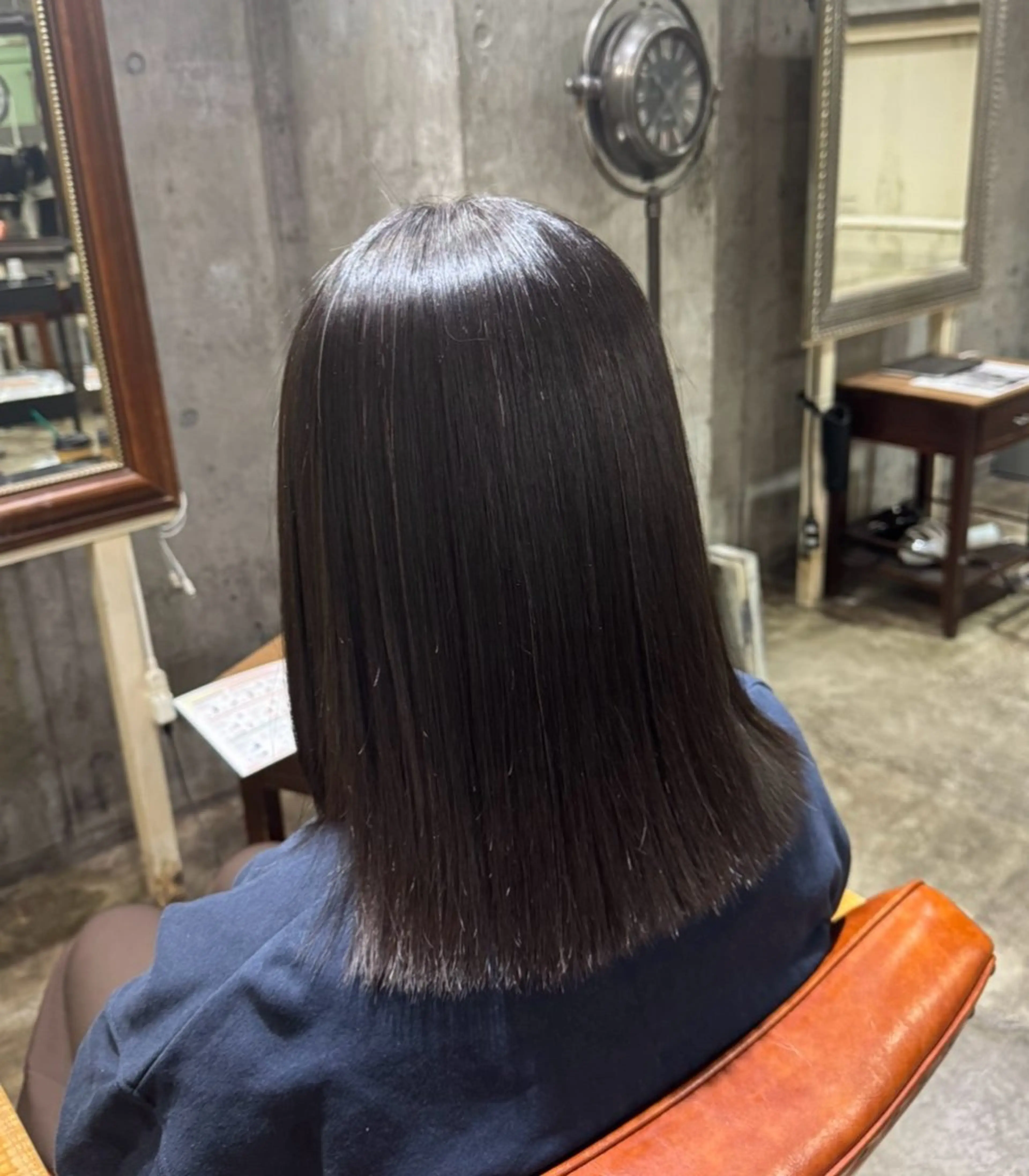 ミディアム 縮毛矯正 艶カラー/髪質改善 🩶Yukiのヘアスタイル