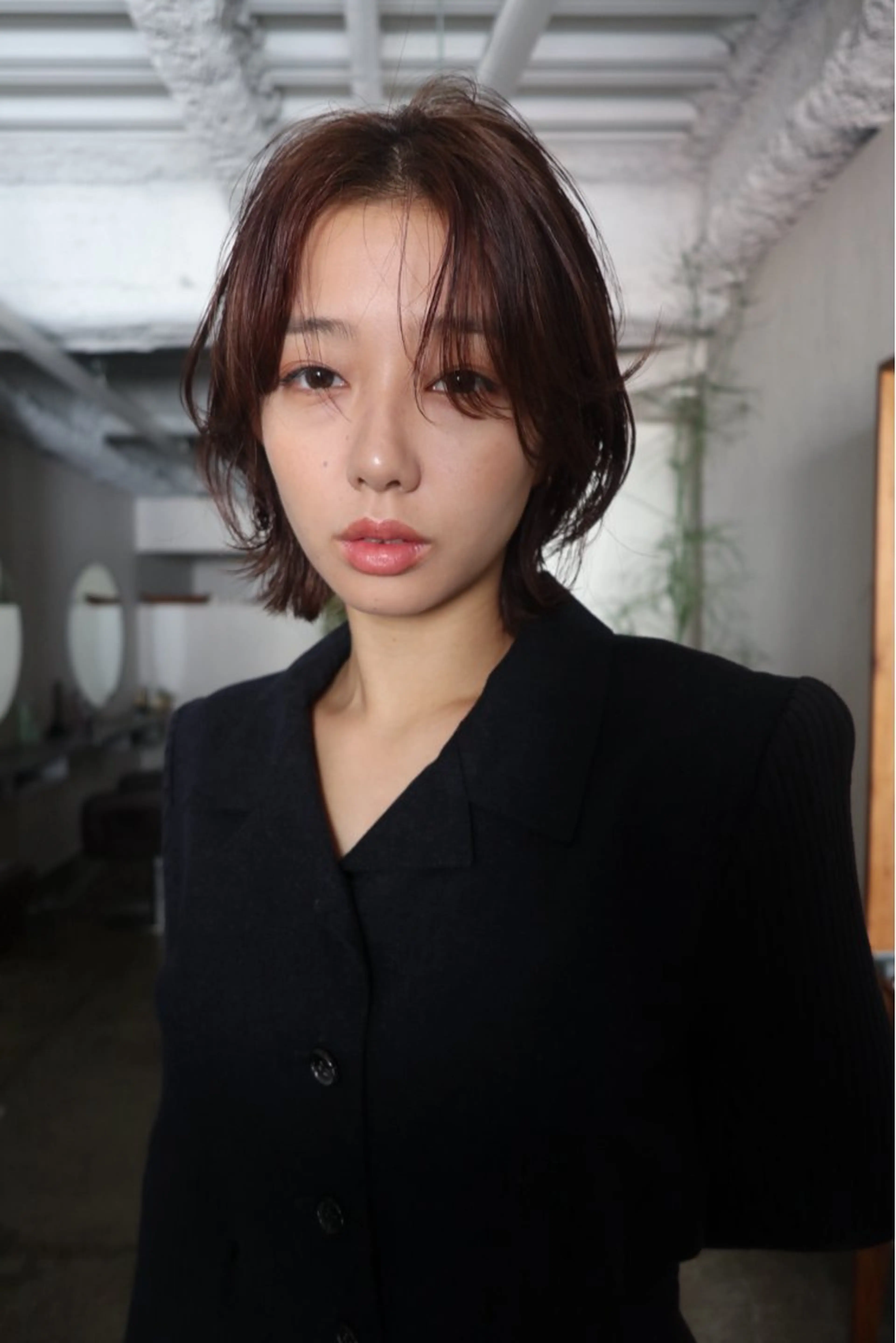 ミディアム カット kiji所属・kiji NAHO/ パーマ／久屋大通のヘアスタイル