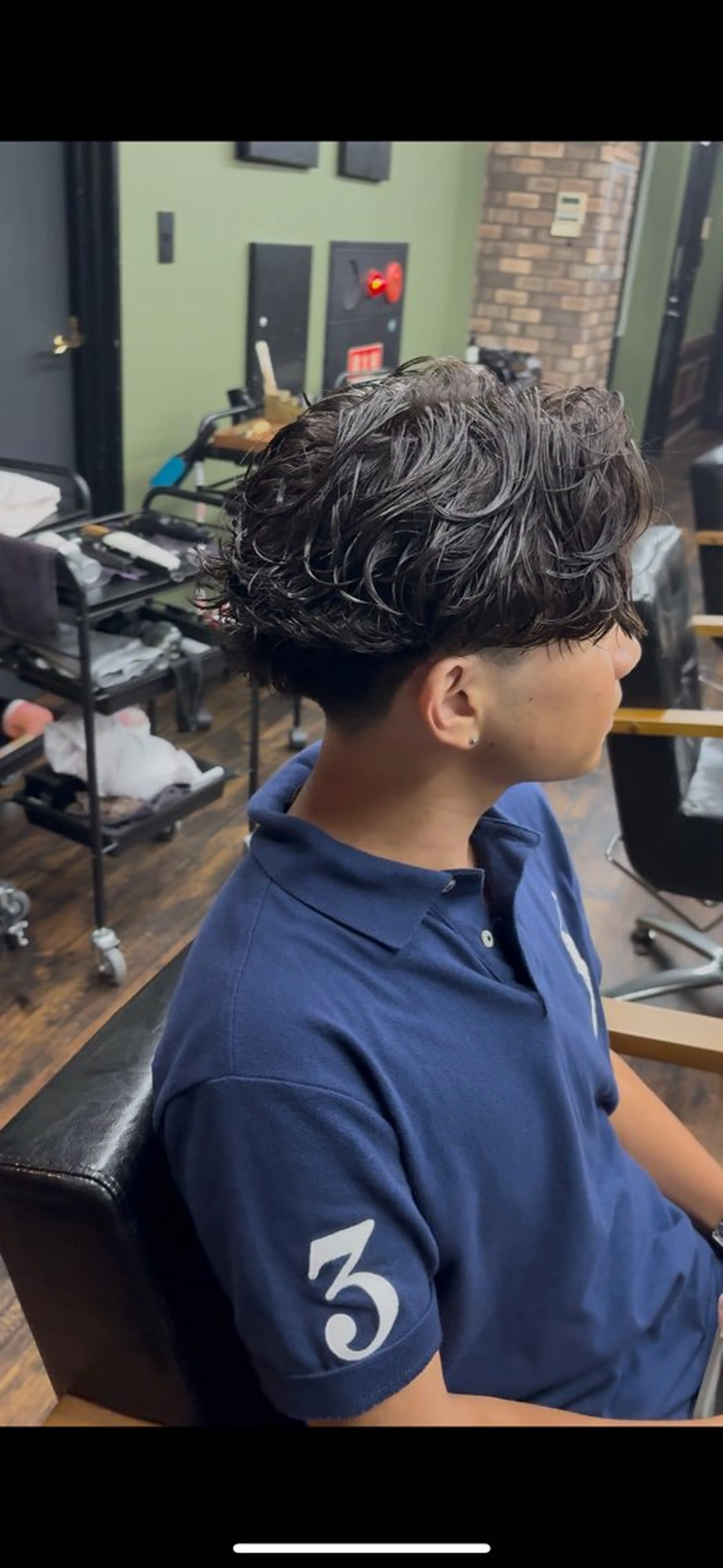 パーマ メンズ カット パーマ 川崎 健翔のヘアスタイル