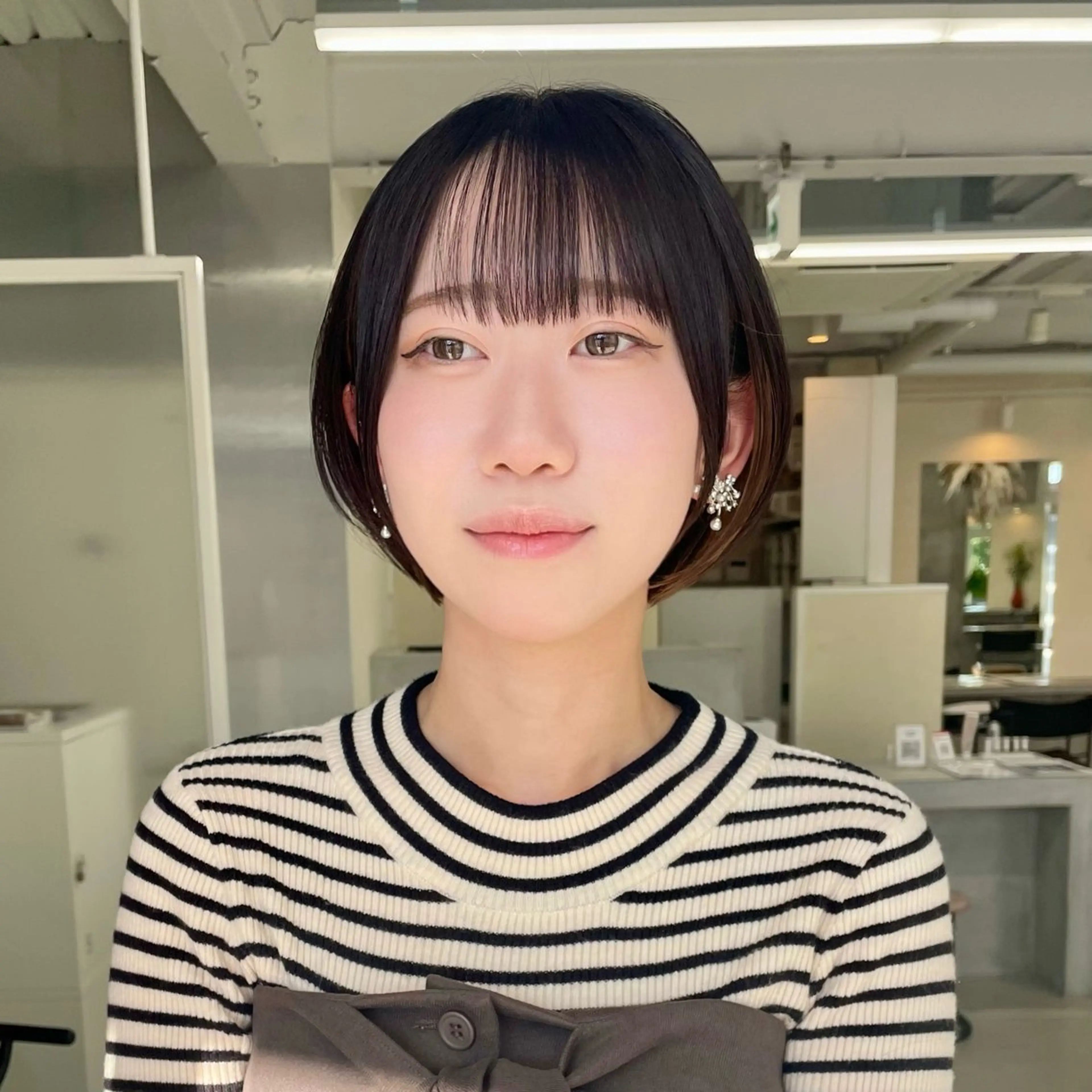 ショート ショートボブ ボブ ショートヘア カット 錦 茉李 @lm.mari03のヘアスタイル