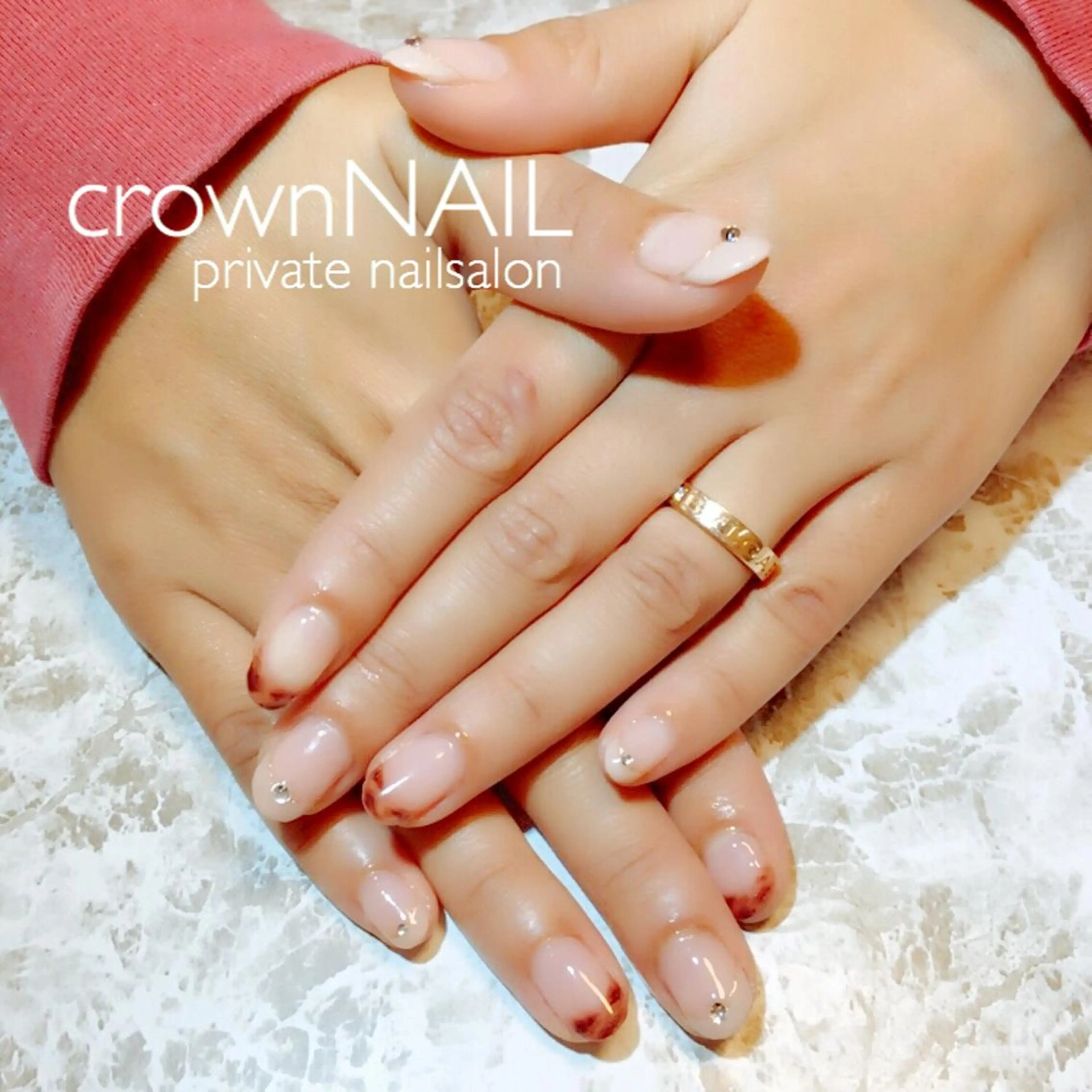 ネイル べっ甲ネイル フレンチネイル ワンカラーネイル シンプルネイル ensowa✱laf NAILのネイルデザイン