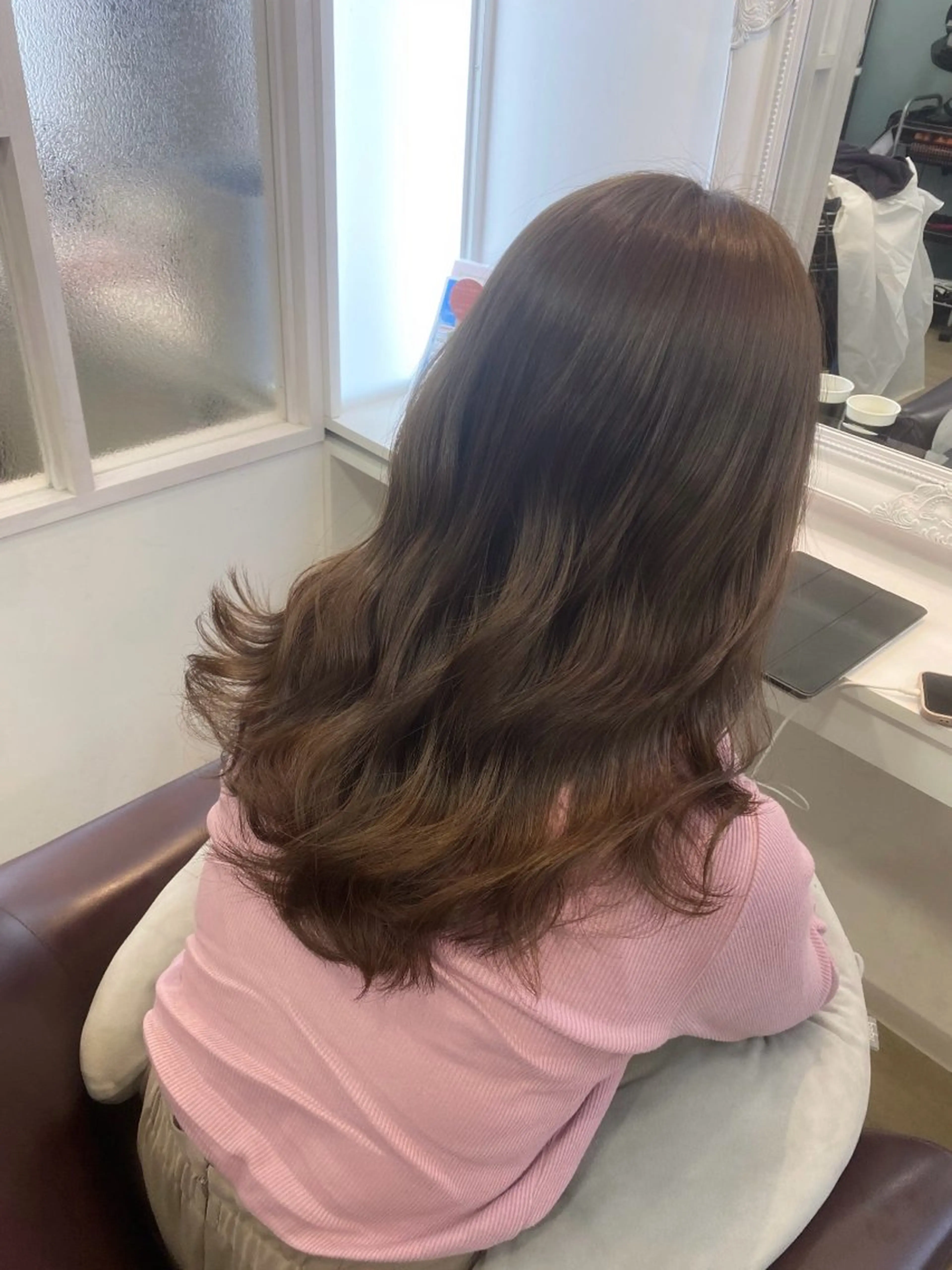 セミロング カラー ベージュカラー ブラウンカラー ヘアカラー 𝑆𝐴𝑂𝑅𝐼 /大森🪞🎀のヘアスタイル