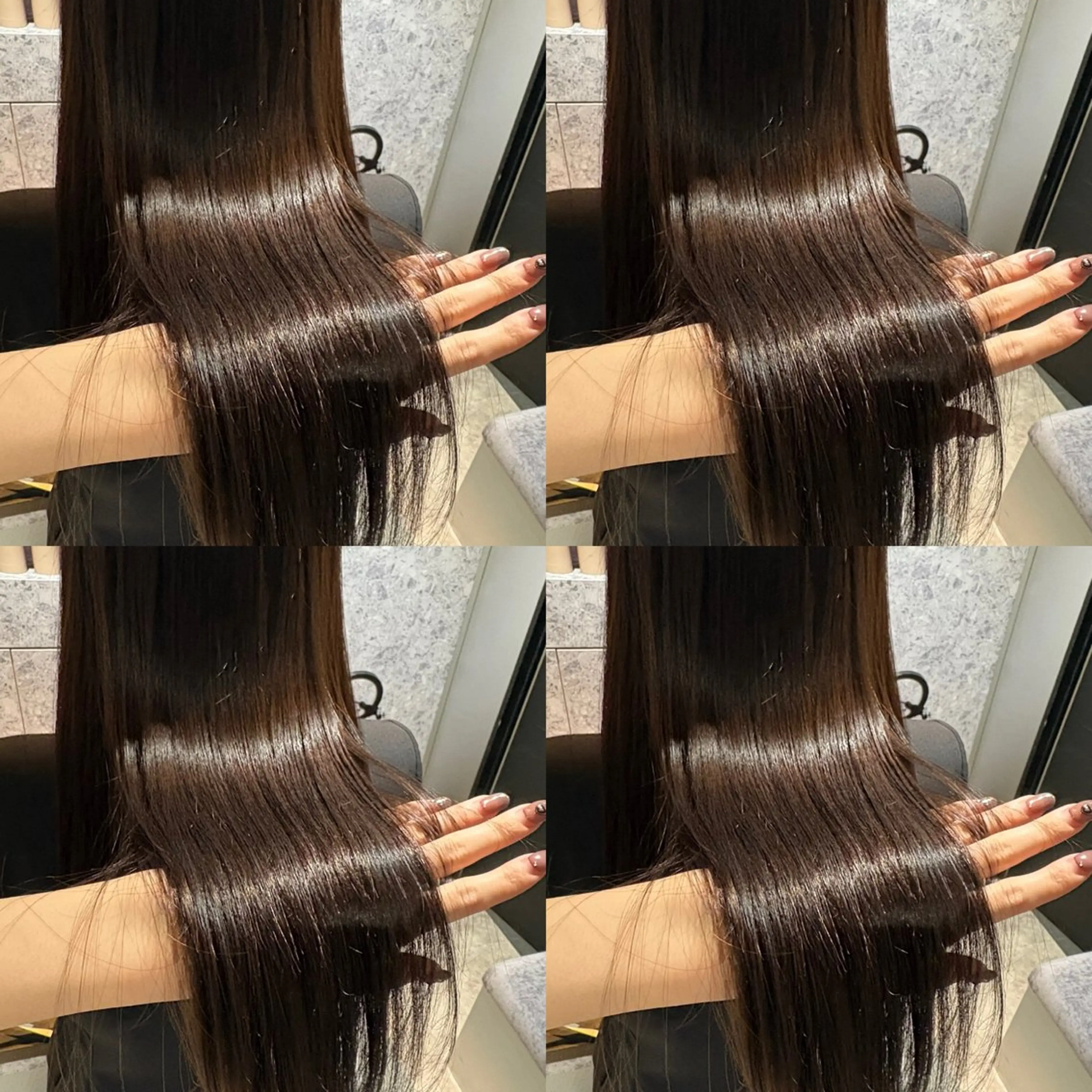 セミロング カラー パーマ カット ヘアカラー 縮毛矯正 Minami. 🩵 再現性特化ヘアのヘアスタイル