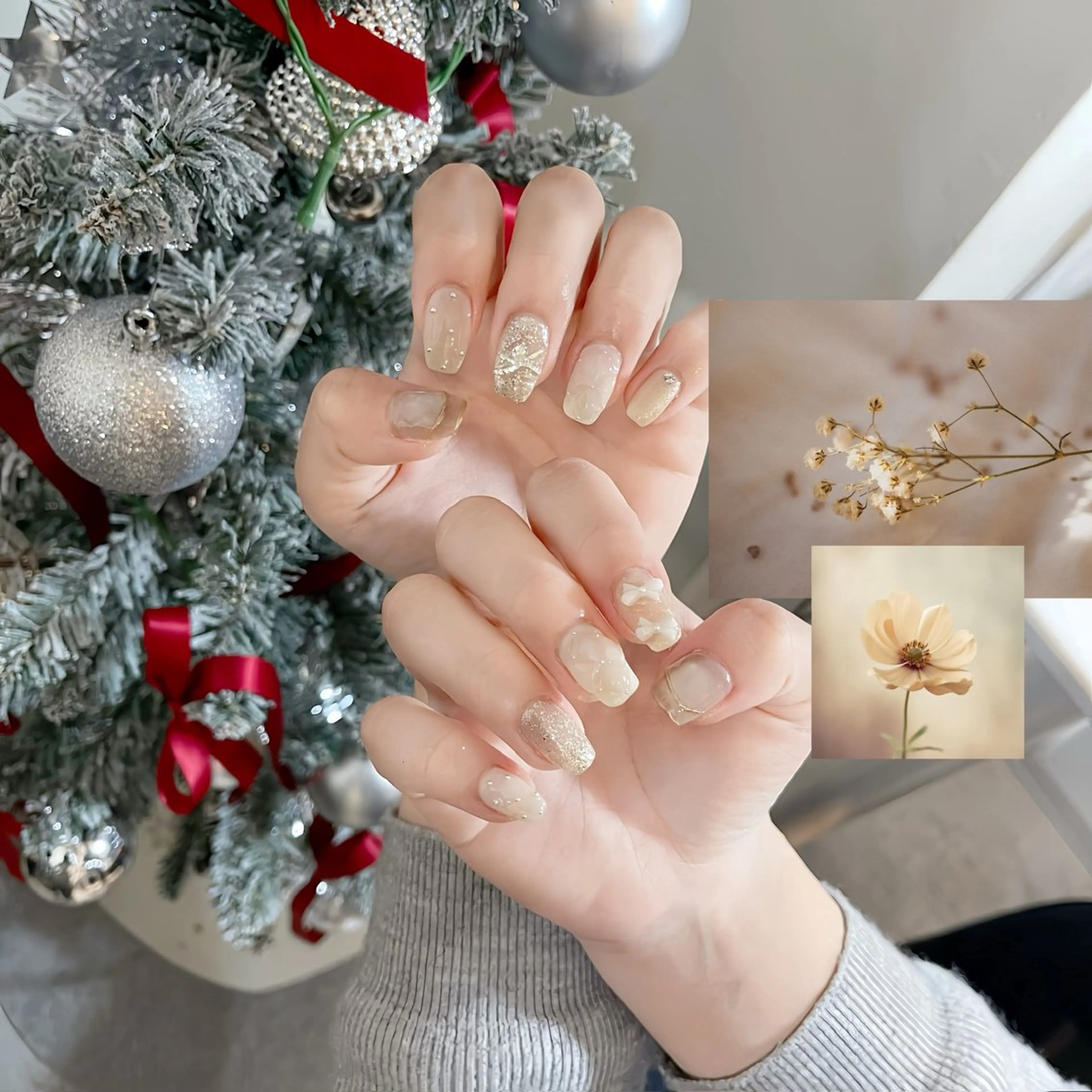 ネイル ハンドネイル crystal ___nail所属・Au Thuc trinhのネイルデザイン