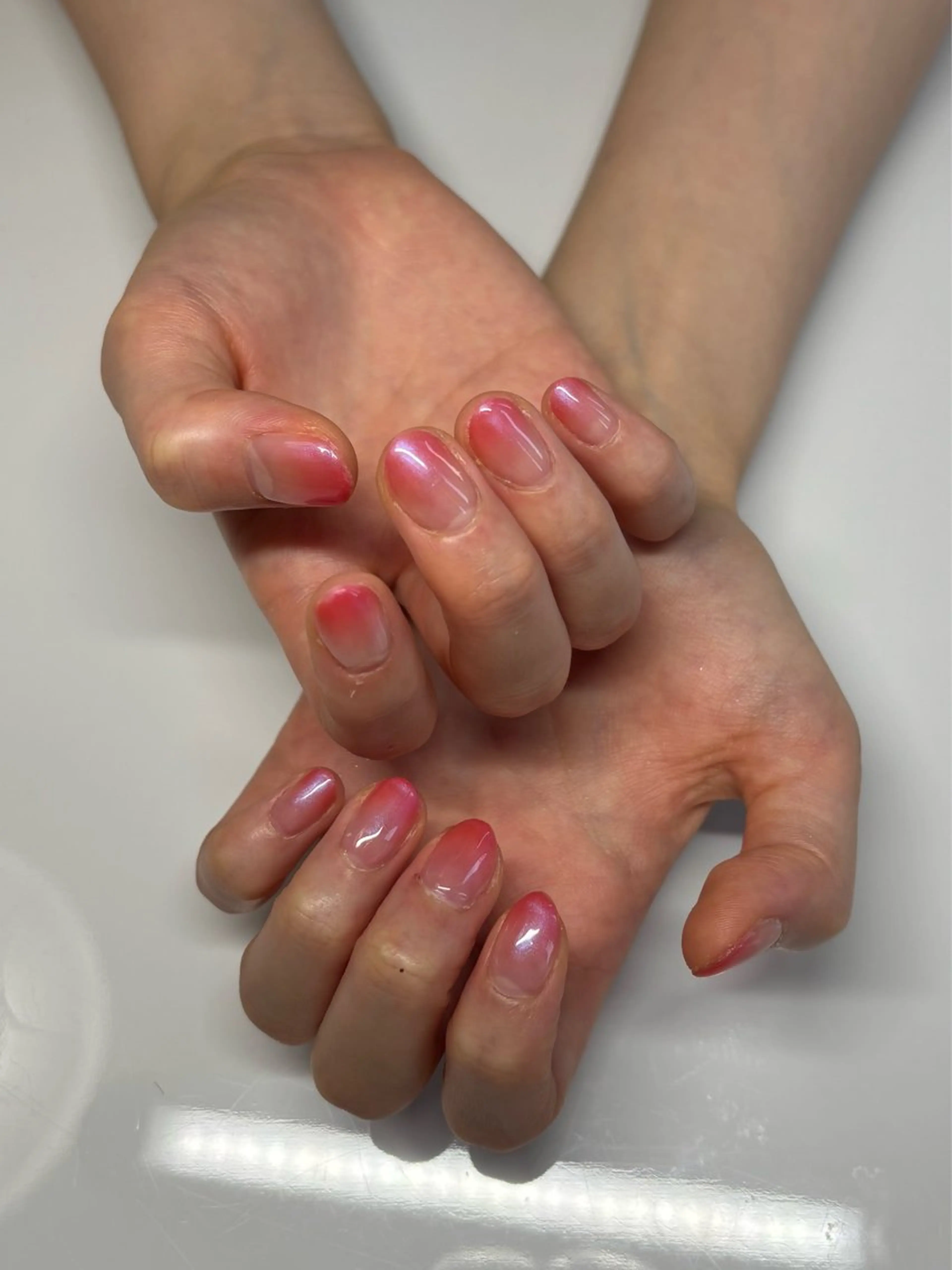 ネイル グラデーション ラメ(グリッター) ラメグラデーション メルシー所属・田中 鈴茄のネイルデザイン