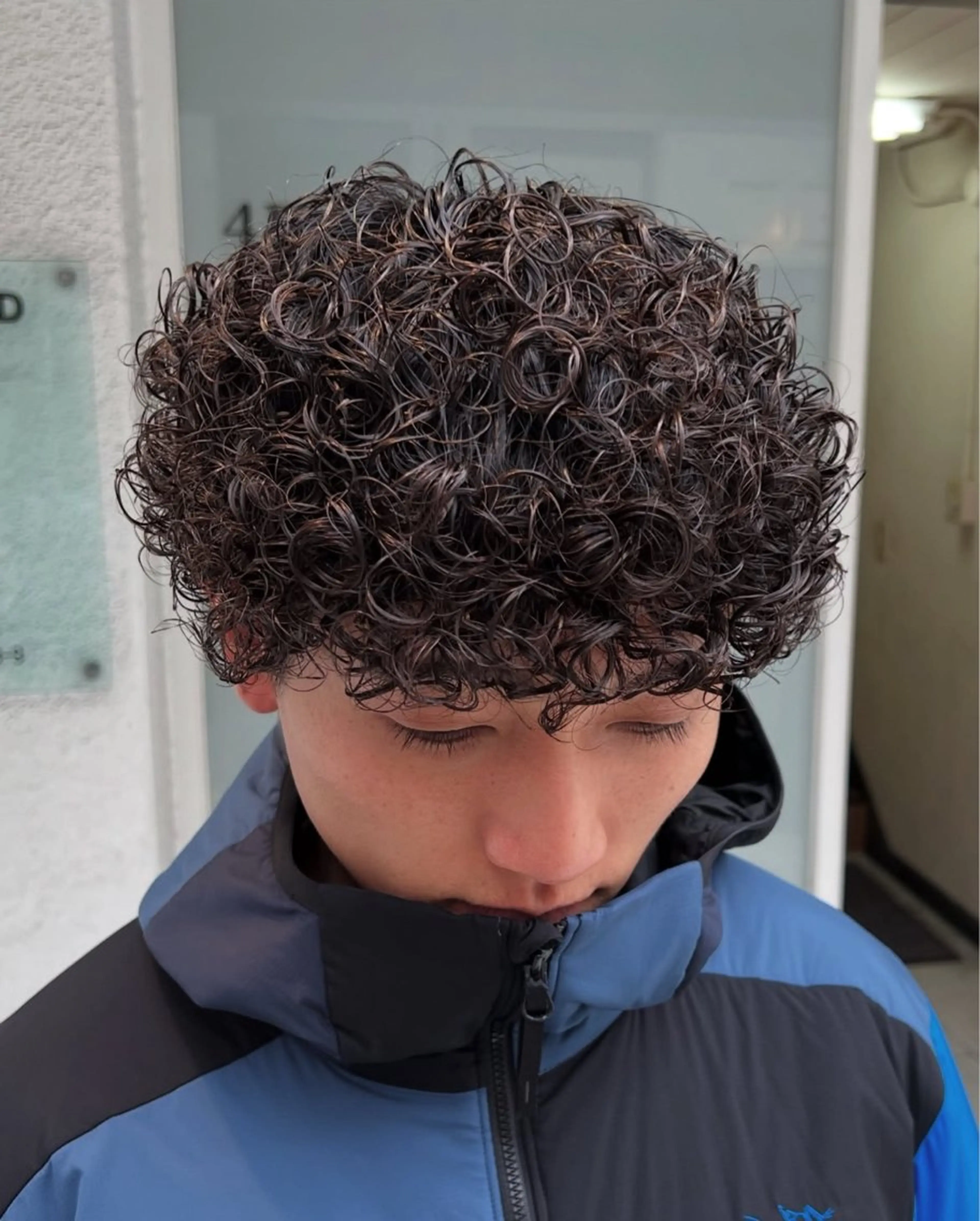 カラー メンズ メンズパーマ プードルパーマ プードルパーマ 高橋 晴のヘアスタイル