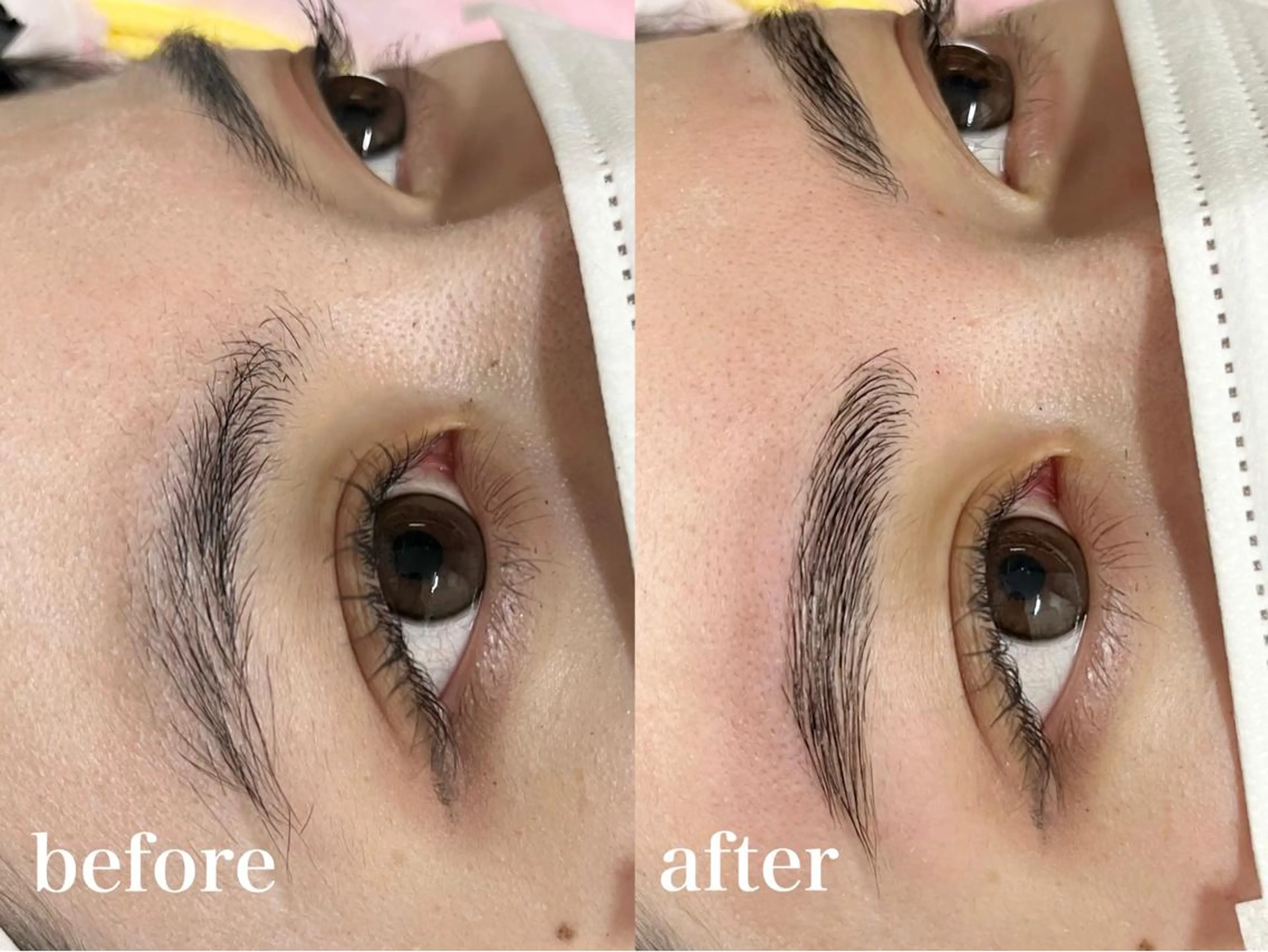 アイブロウ ハリウッドブロウリフト Favori 山下のマツエク・マツパデザイン