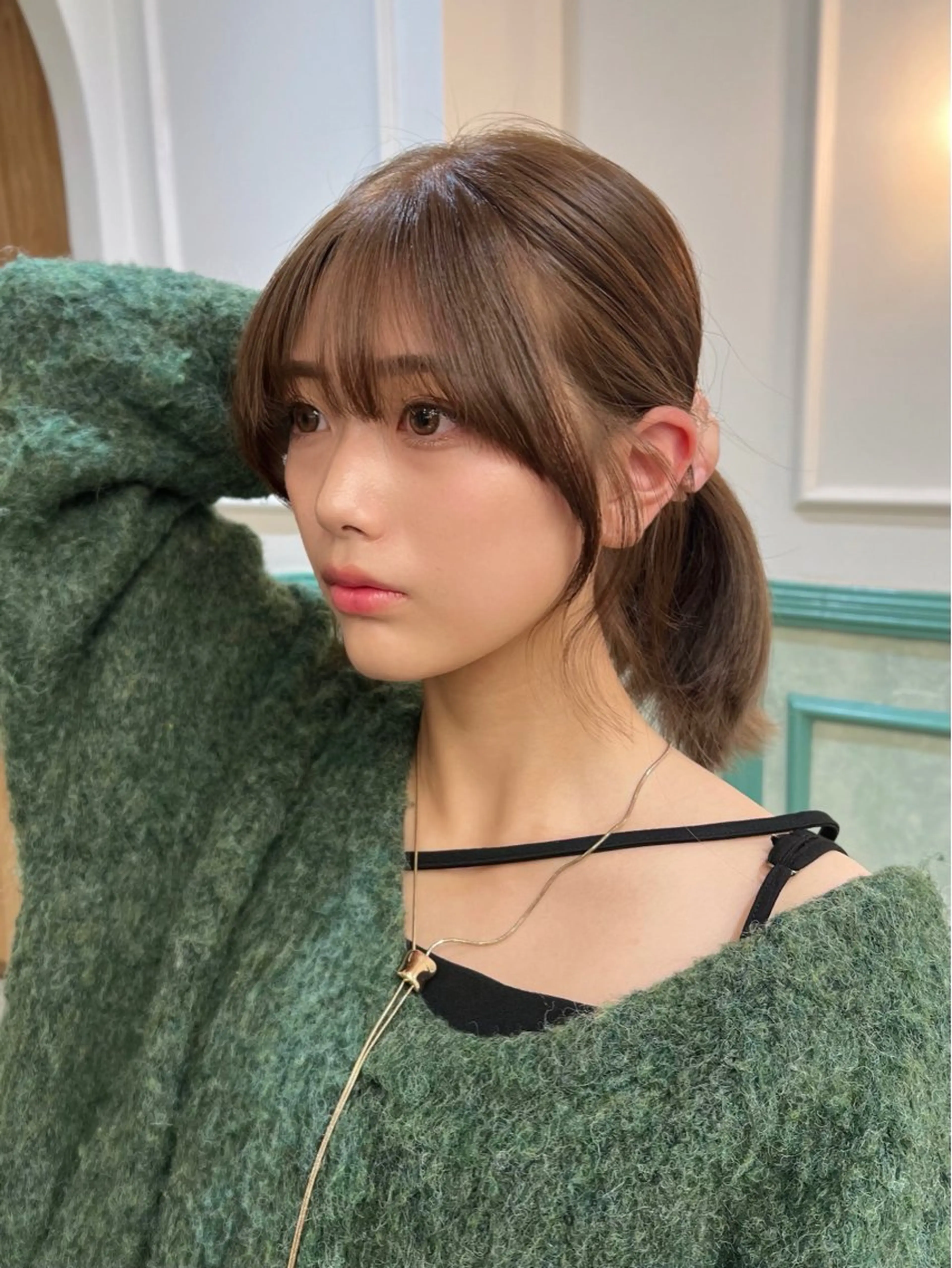 【メンテナンスにおすすめ✨】韓国風前髪顔周りカット🇰🇷＋髪質改善3ステップトリートメント🩵の写真