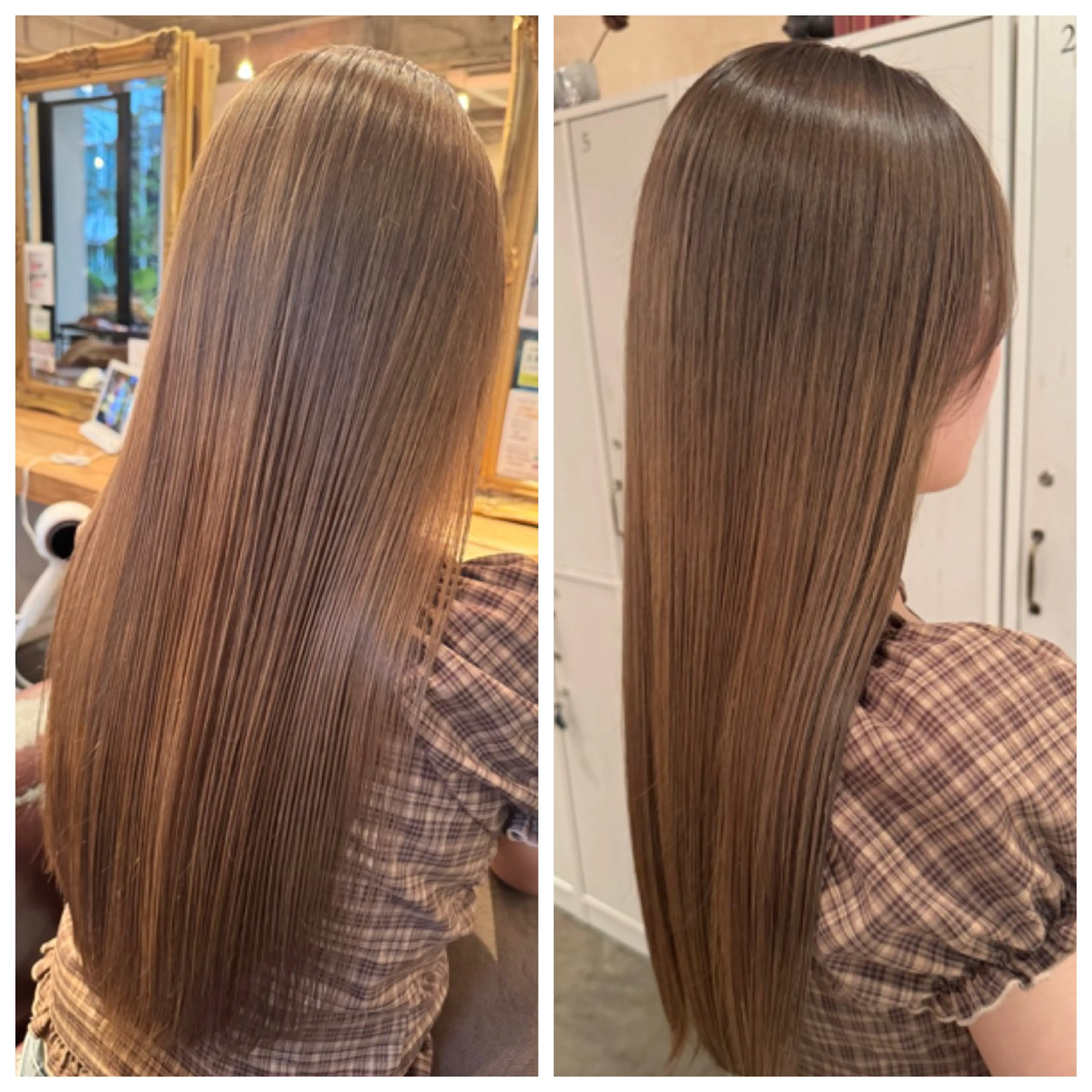 ロング カラー ベージュカラー ブリーチ カット ヘアカラー ハイライト/インナー /ブリーチ/レイヤーのヘアスタイル