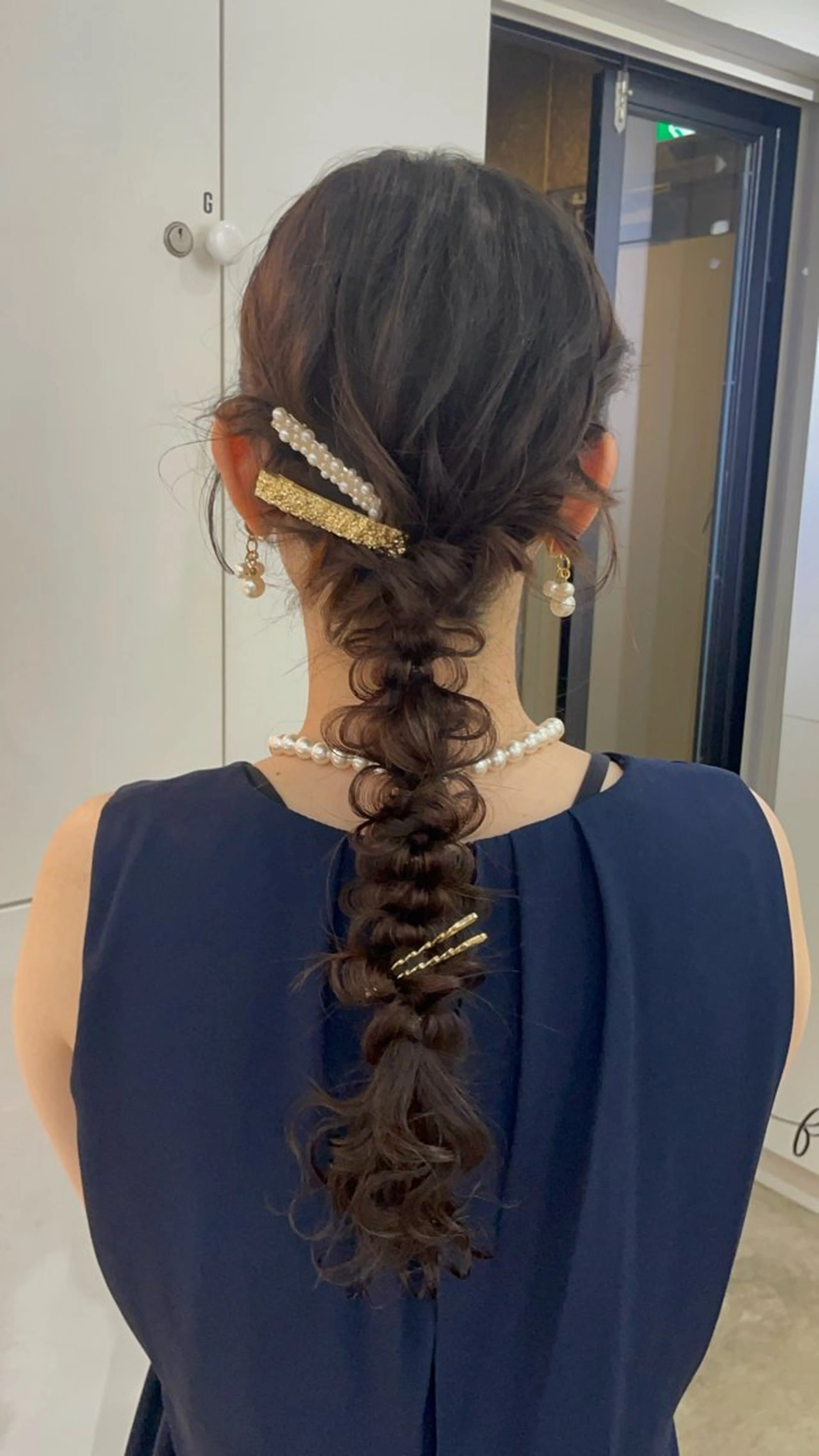 セミロング カラー ヘアアレンジ ヘアセット 梅田 /透明感カラー 🤍narumiのヘアスタイル