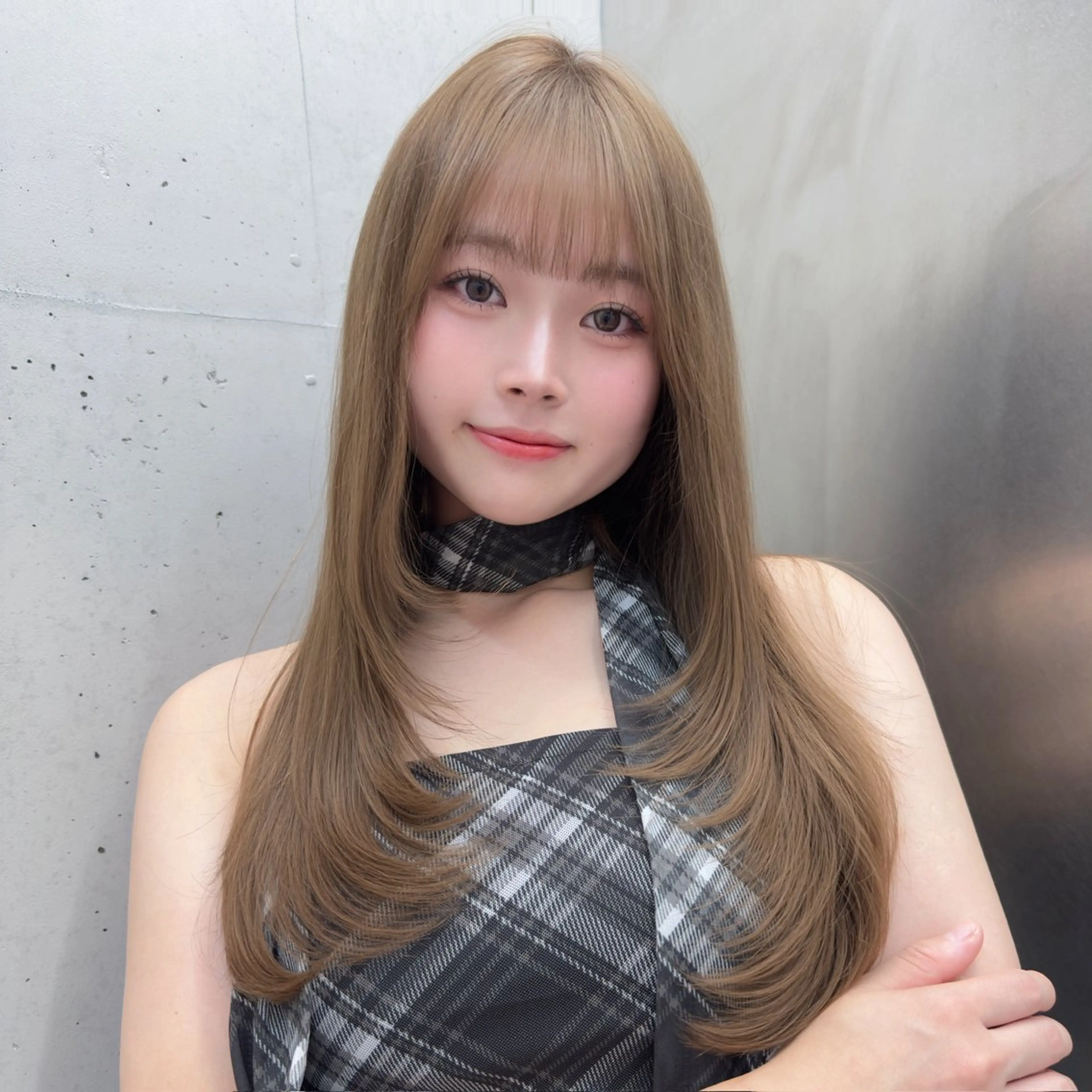 ロング カラー ベージュカラー ヘーゼル Mizuki /SOYONのヘアスタイル