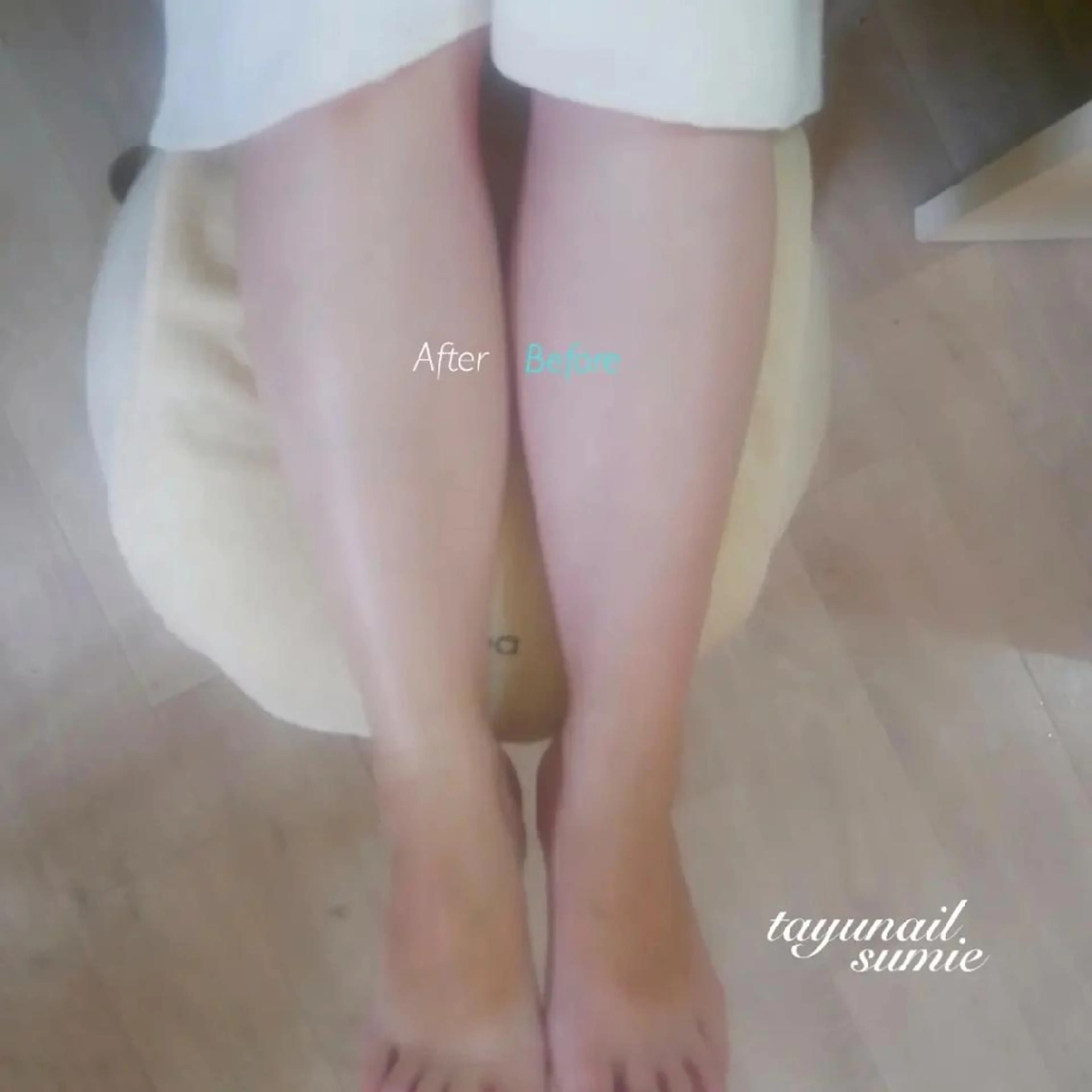 ネイル ブルー フットネイル ジェルネイル パラジェル ネイルサロン・ネイルスクール　たゆnail所属・ネイルサロン 【たゆnail】のネイルデザイン