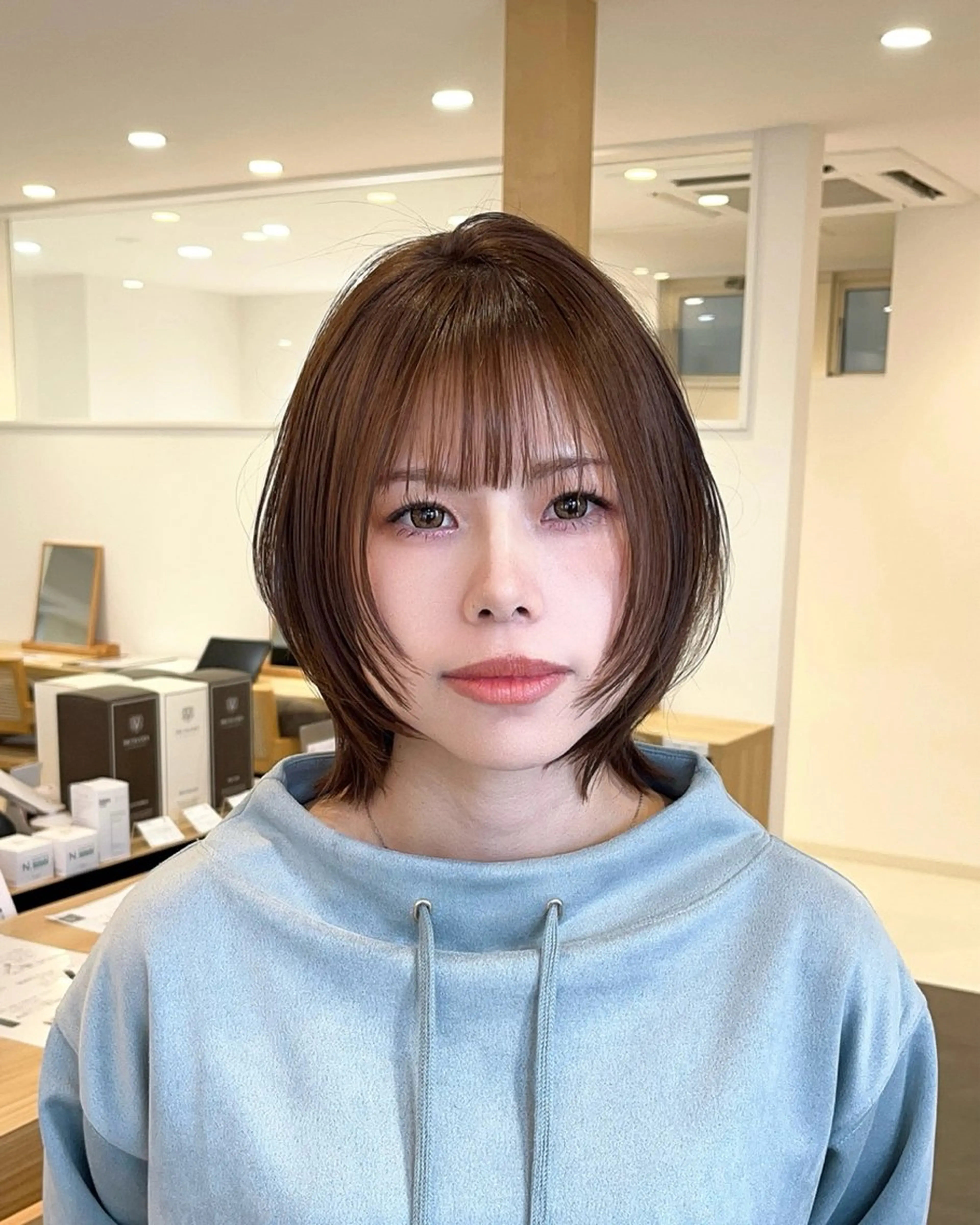 ミディアム カラー MIZUKI🫧ྀི 韓国ヘアAFLOATのヘアスタイル