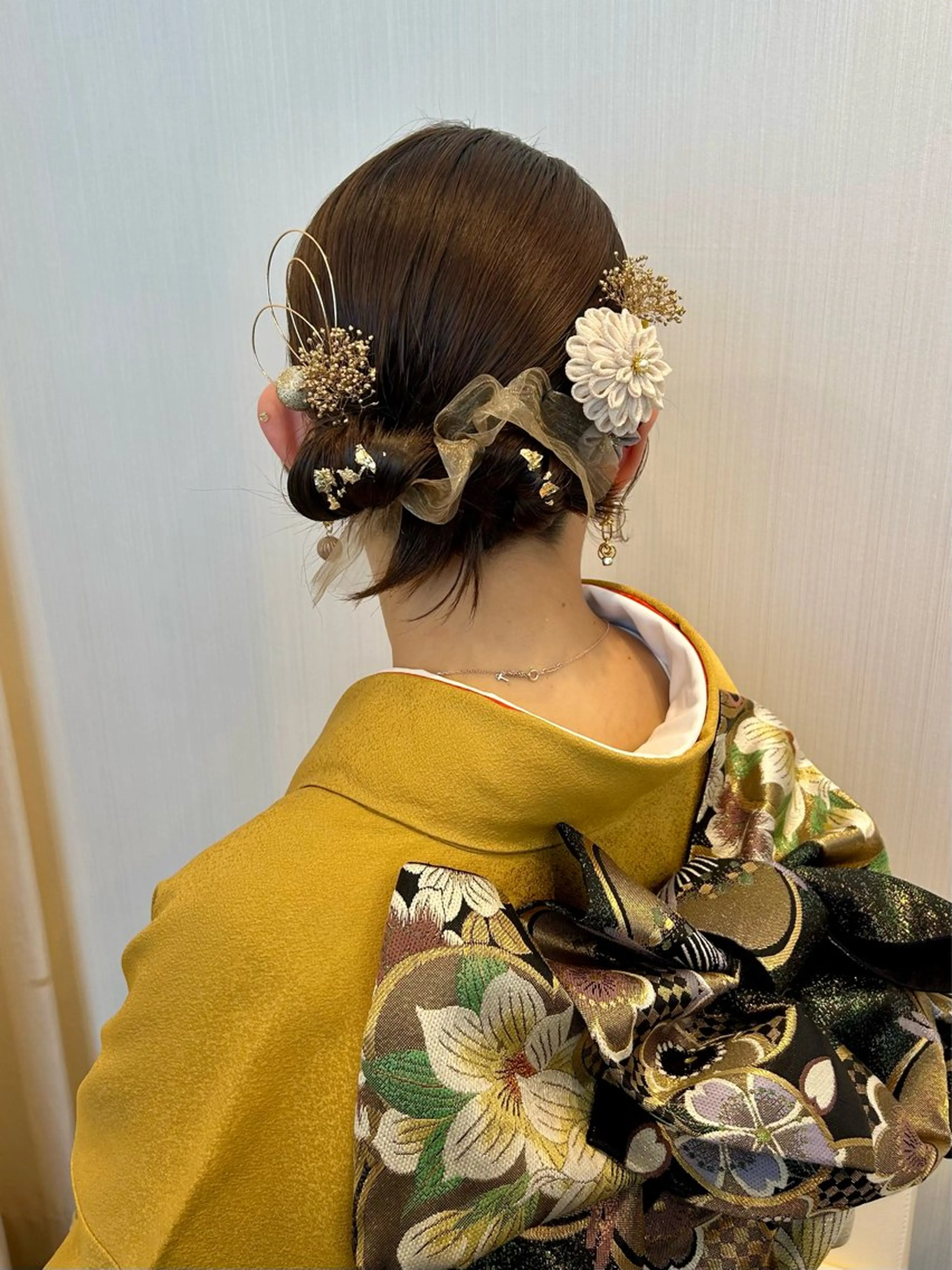 ミディアム ヘアアレンジ 着付け 似合わせ⌇お洒落 カット⌇平野あみのヘアスタイル