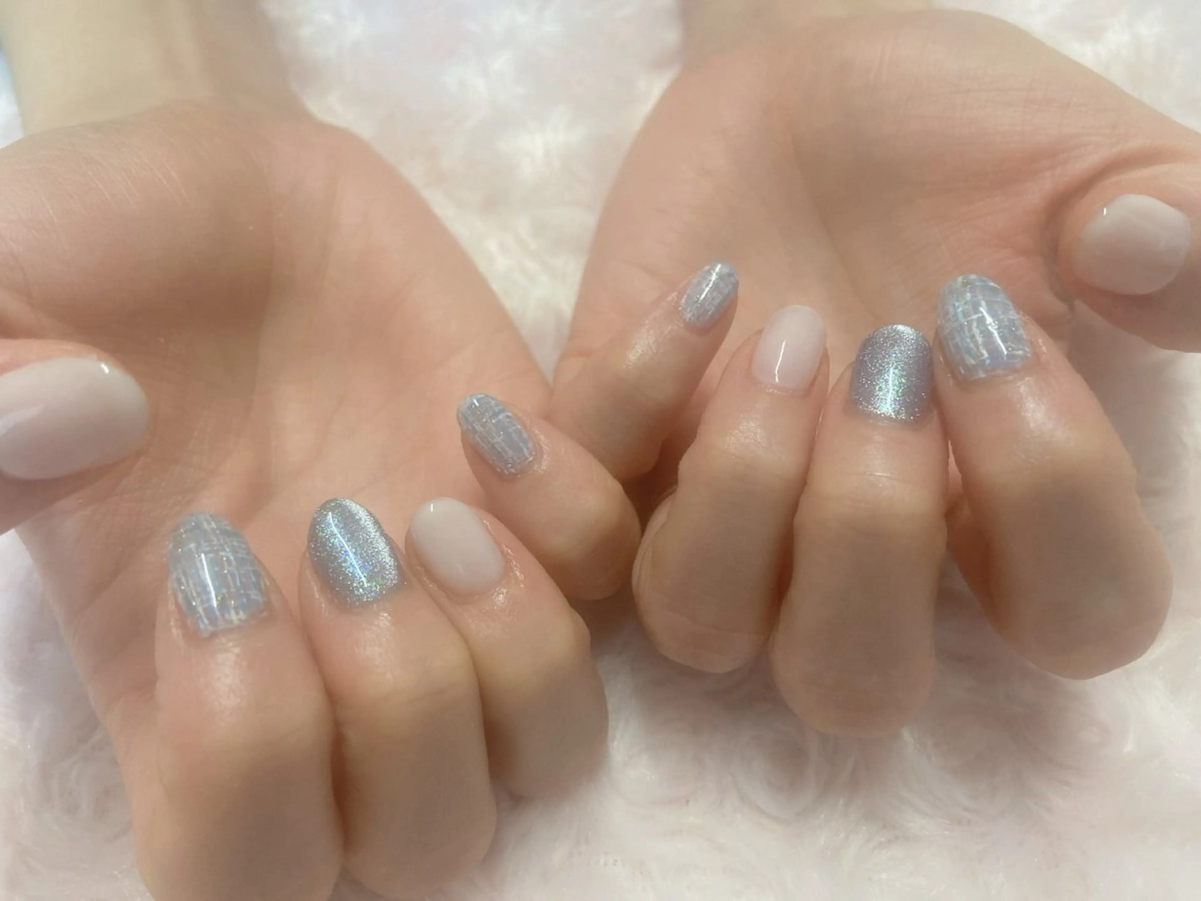 ネイル 長さ出し ジェルネイル マグネットネイル パラジェル 春ネイル ハンドネイル nail salon Berry所属・前田 りかのネイルデザイン