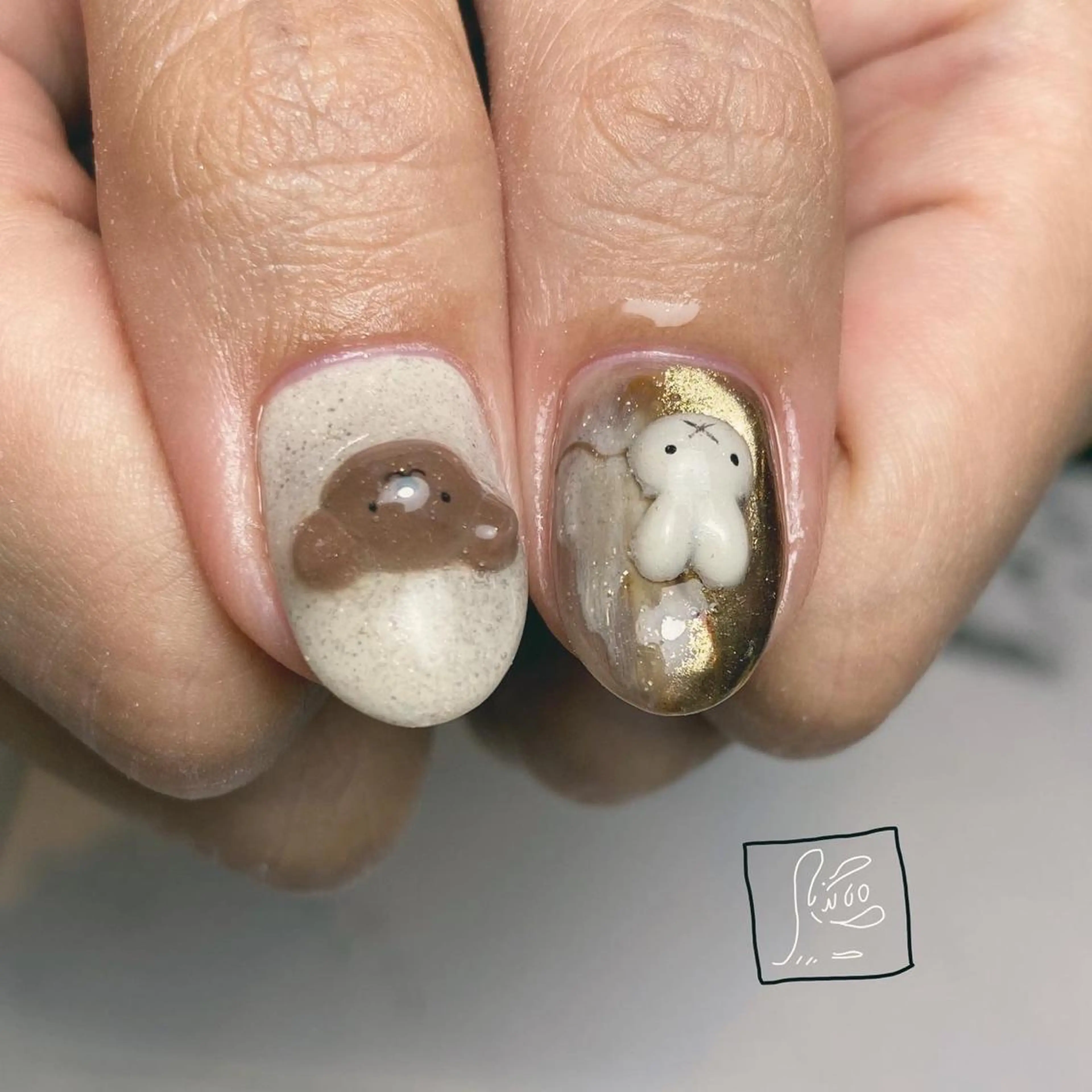 ネイル アートネイル クリアネイル フットネイル 持ち込み ニュアンスネイル ハンドネイル chik所属・hamaguchi licoのネイルデザイン