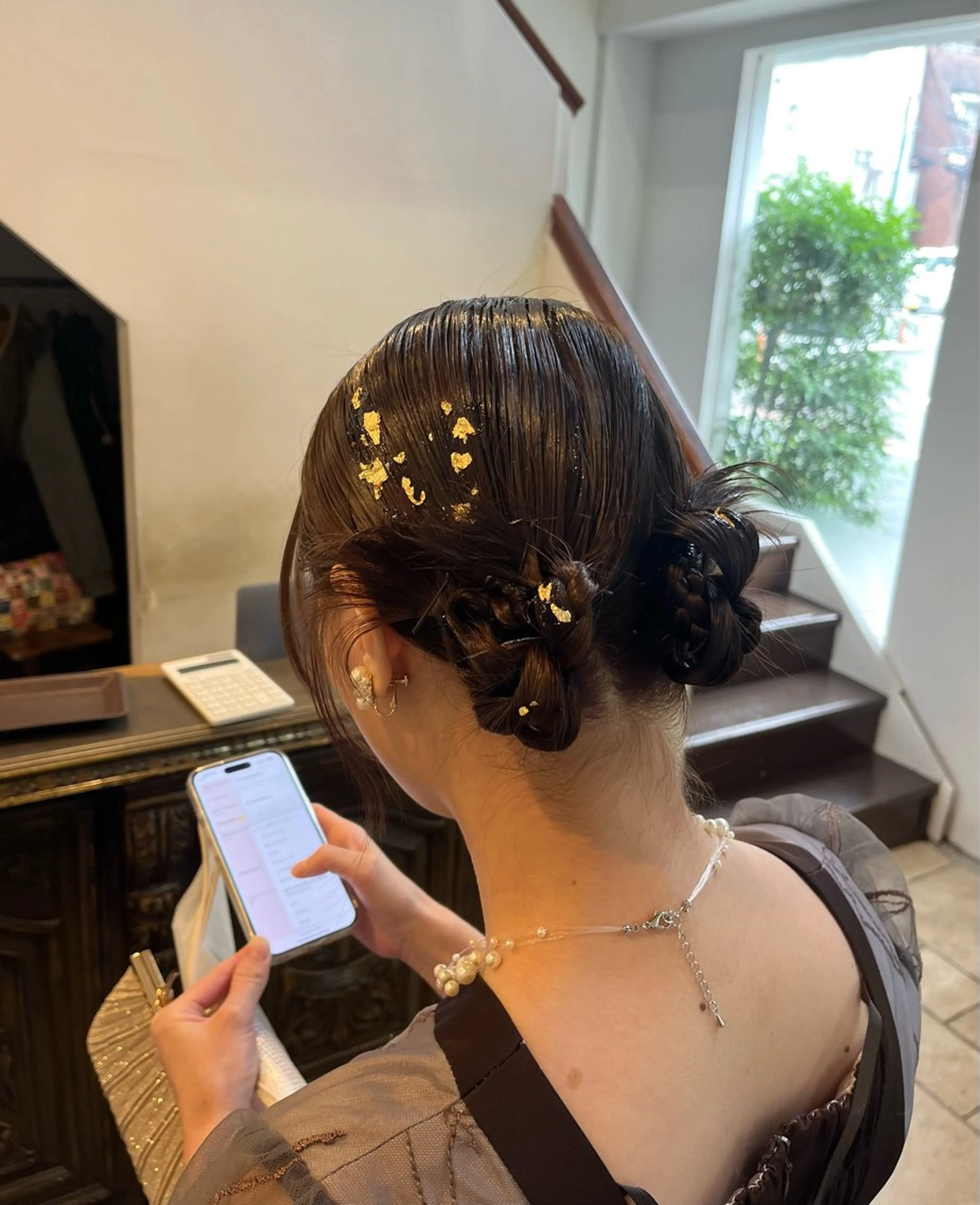 ミディアム ヘアアレンジ 吉川 莉央のヘアスタイル