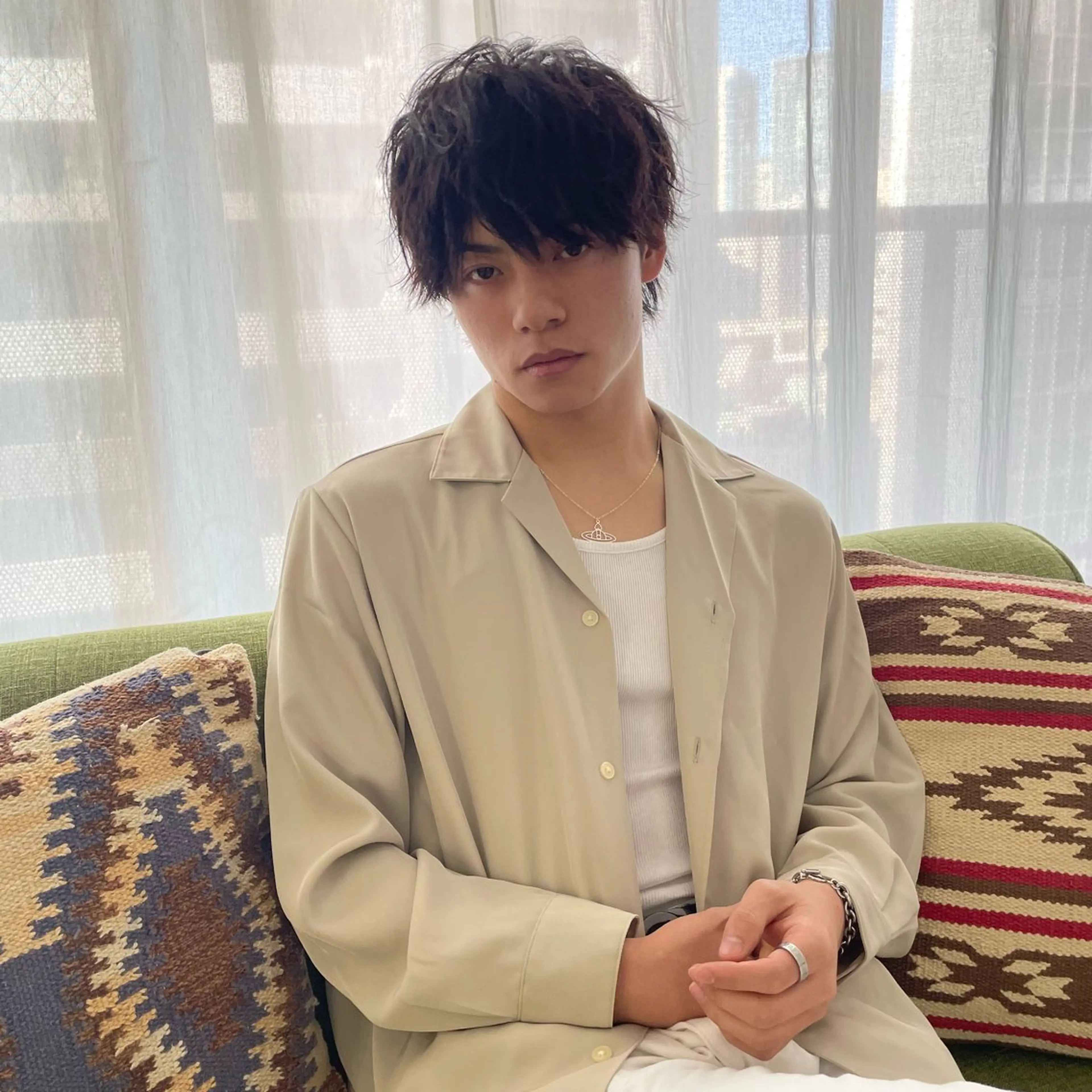 パーマ メンズ 西村 友佑のヘアスタイル