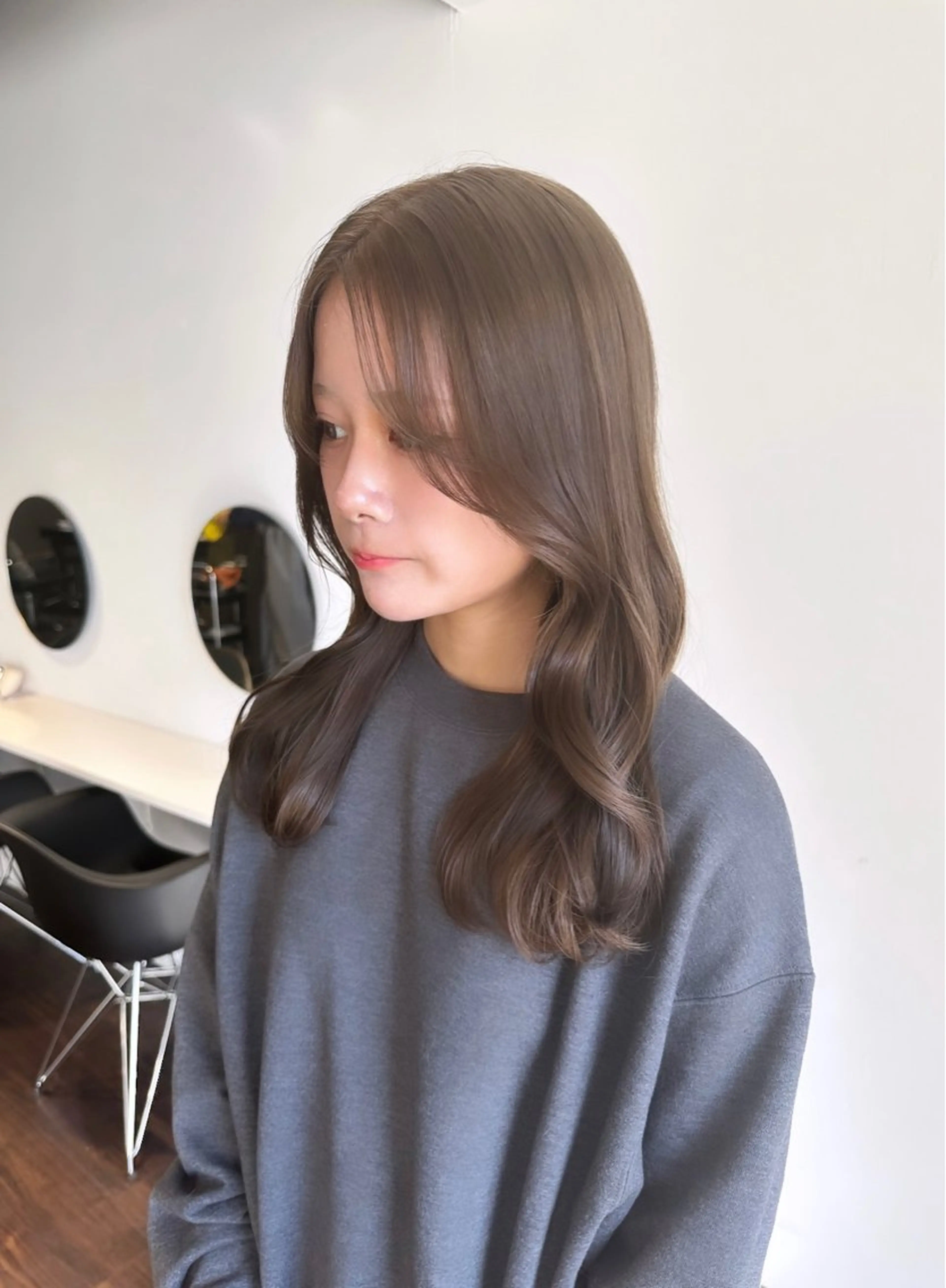 セミロング カラー カット ヘアカラー トリートメント ワンホンヘア ケラチン/Kaitoのヘアスタイル