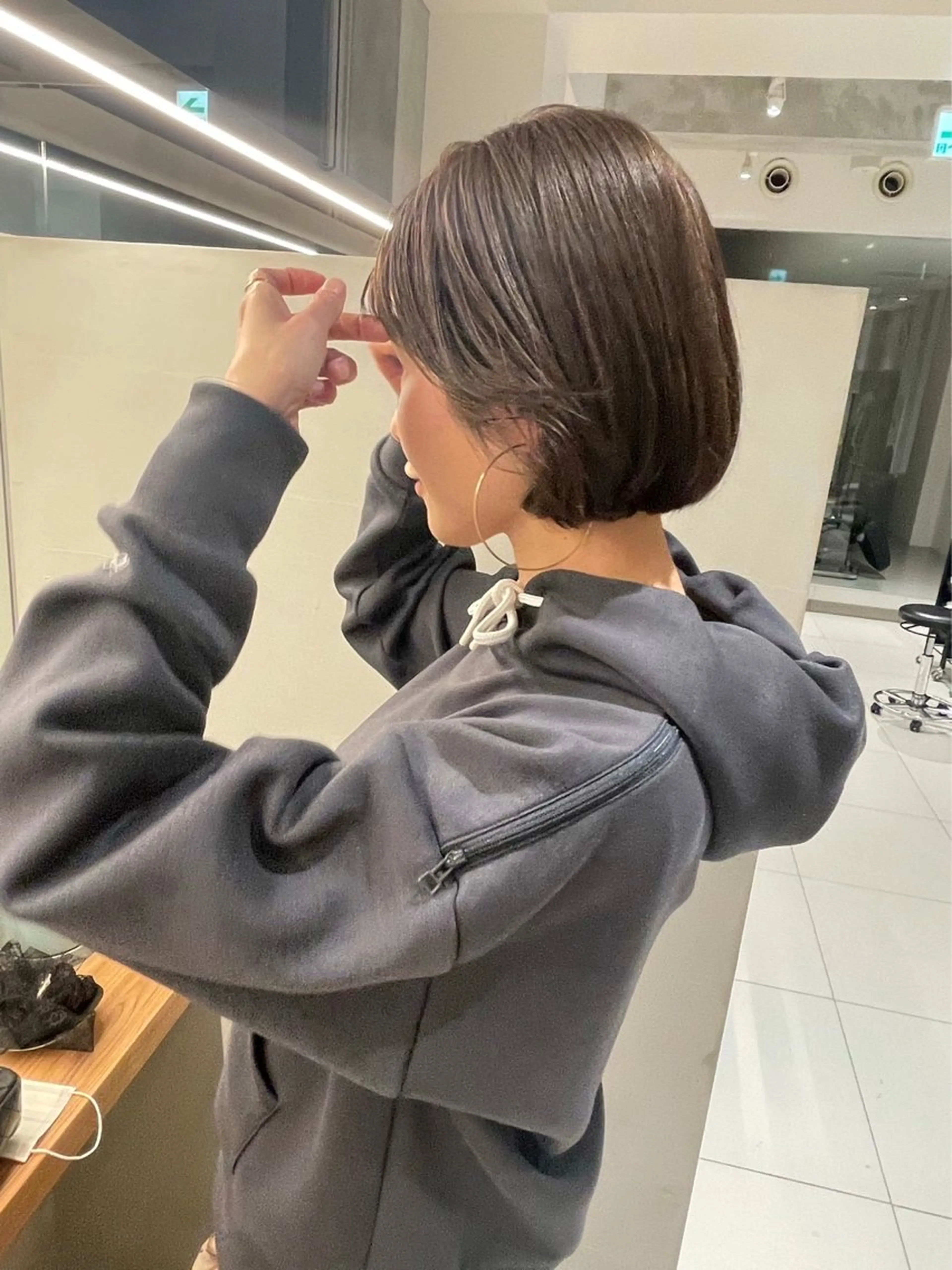 カラー 🫒🫒ブリーチなし 艶カラー🫒ヤマシロのヘアスタイル