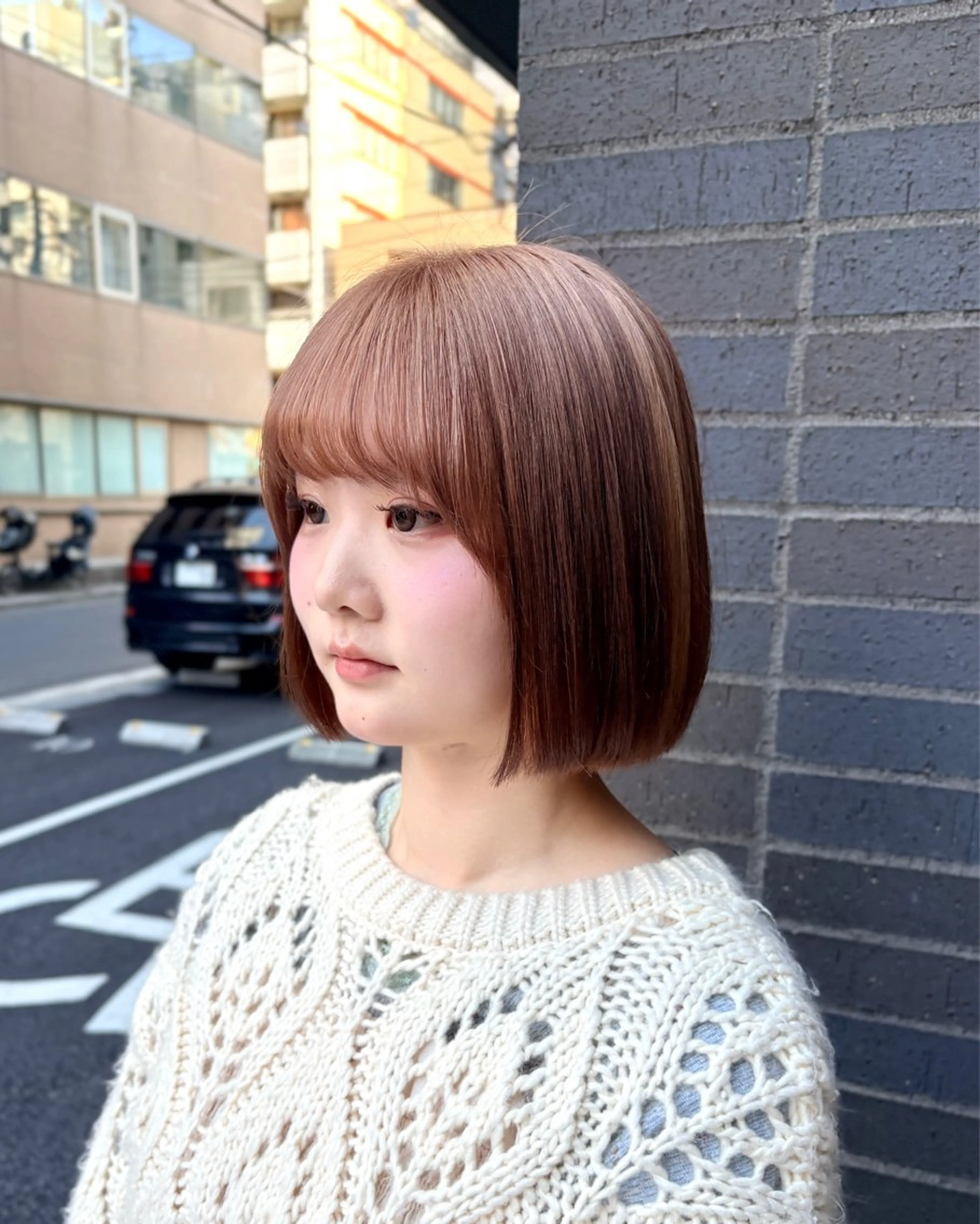 ミディアム カット ヘアカラー CS川崎/ カラー特化🫧レンのヘアスタイル