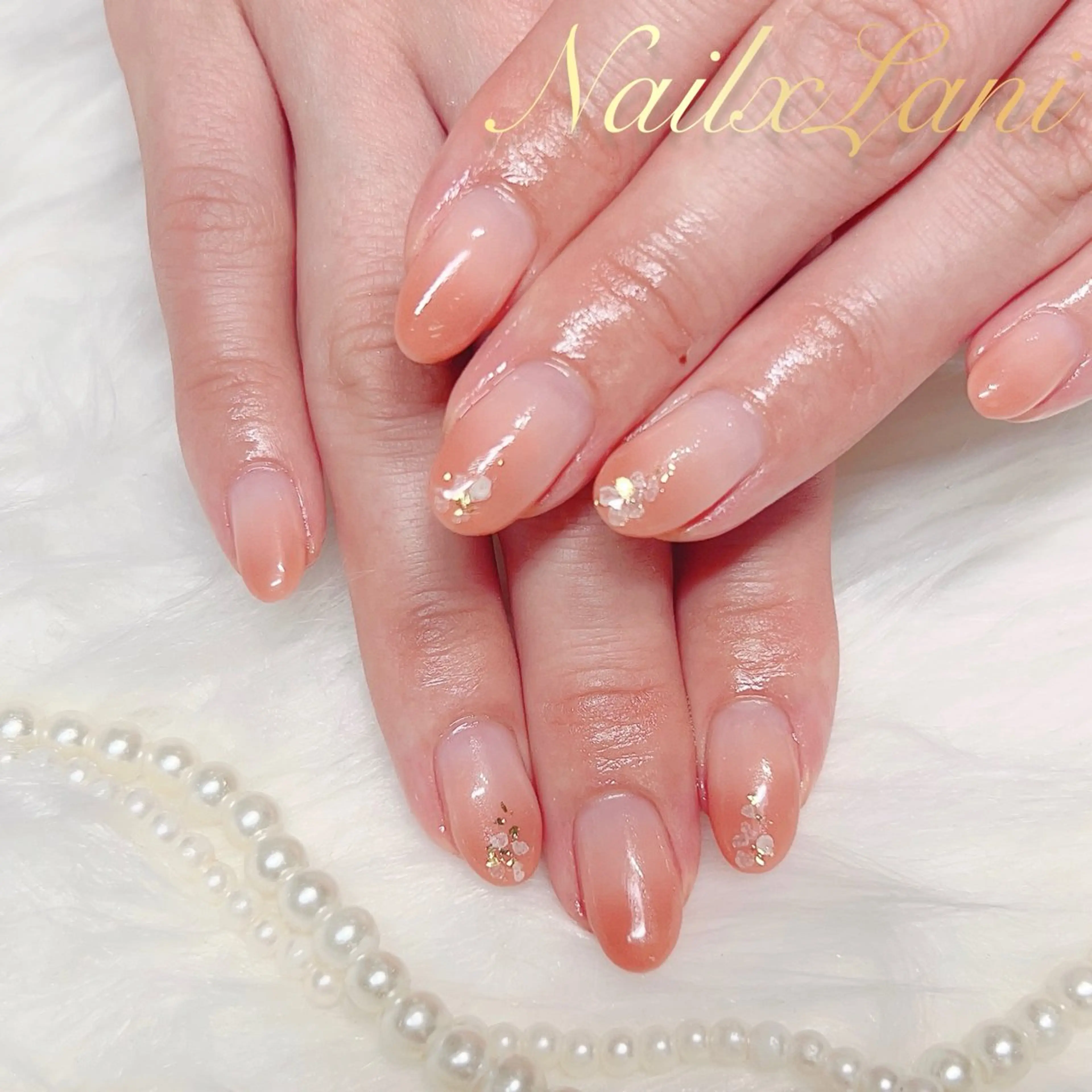 ネイル フットネイル ジェルネイル マグネットネイル パラジェル ネイルチップ Nail×Lani 深爪矯正対応◎のネイルデザイン