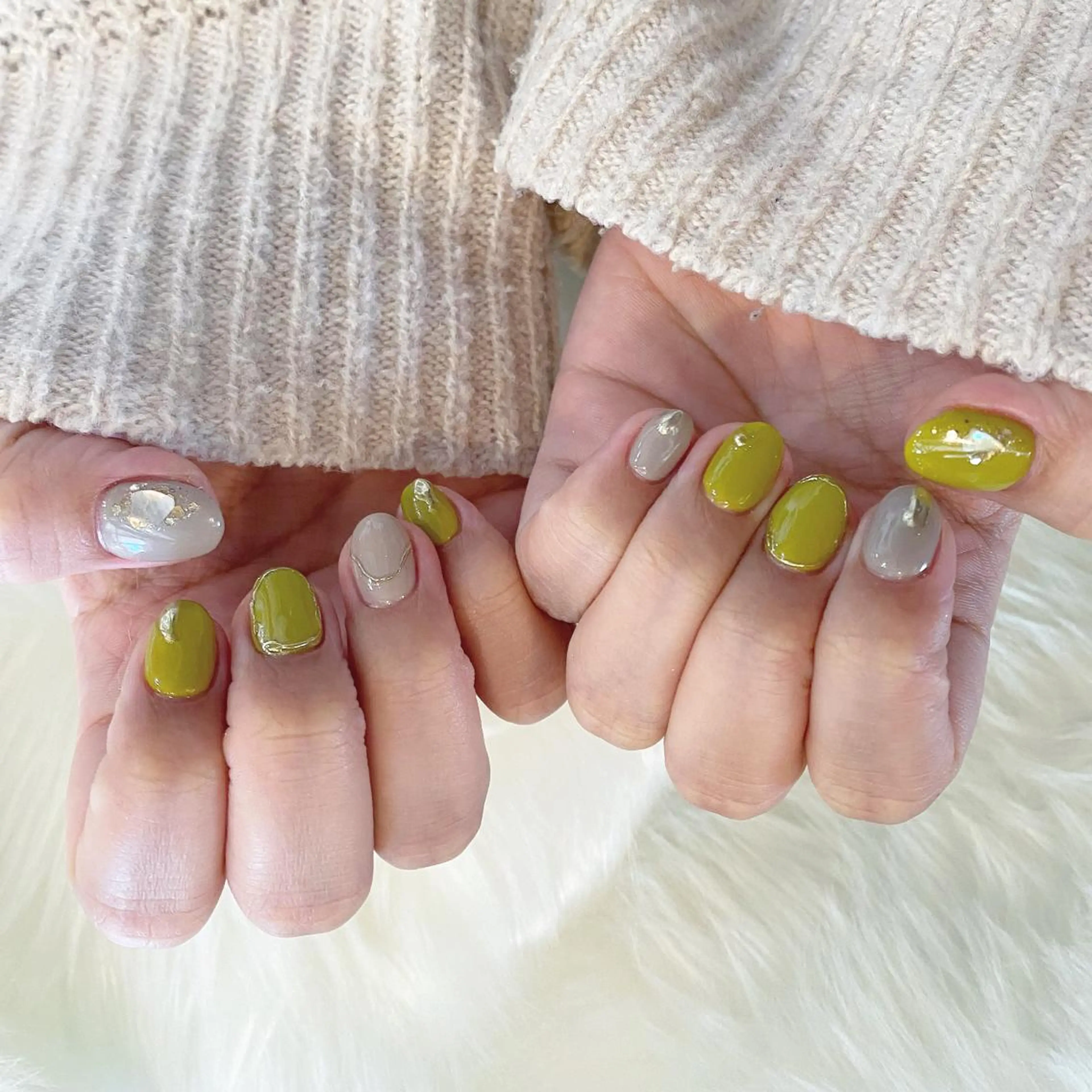 ネイル グリーン private nail salon   crystal ⭐︎ color所属・crystal ⭐︎ colorのネイルデザイン