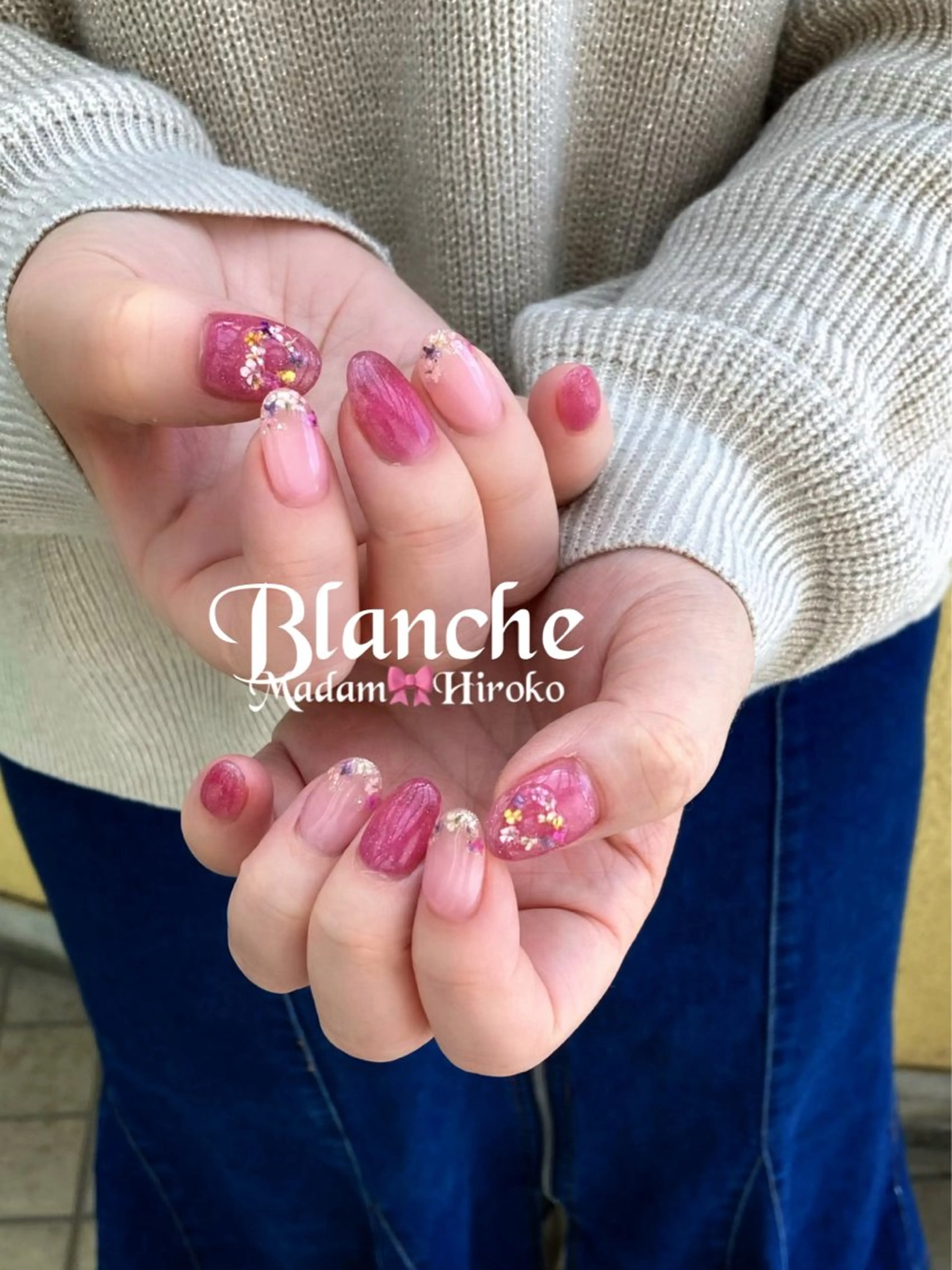 ネイル フラワーネイル Lianネイル 寛子Lianのネイルデザイン