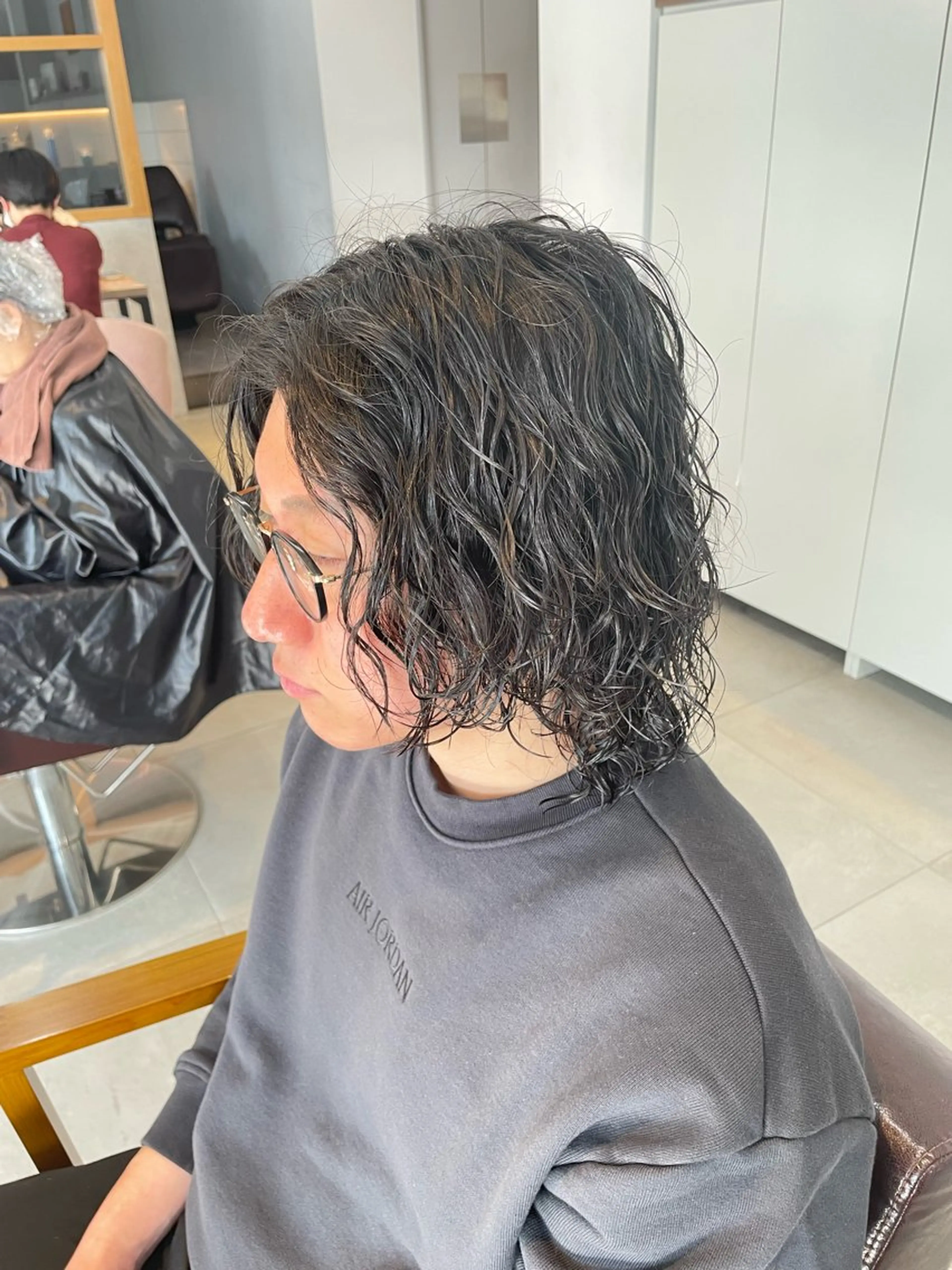 セミロング パーマ メンズ カット パーマ 辻堂メンズ特化 YU-YAのヘアスタイル