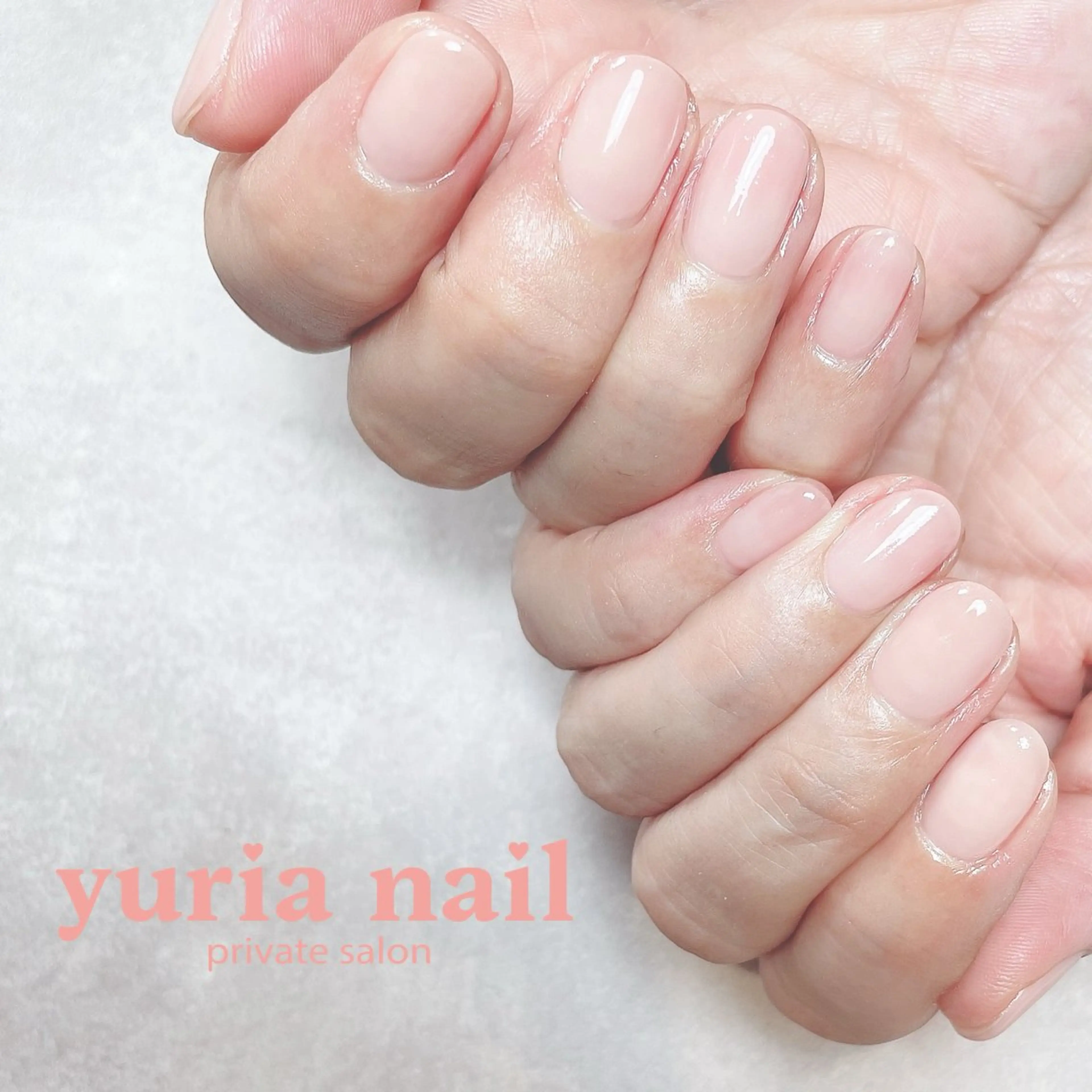 ネイル ジェルネイル オフィスネイル ワンカラーネイル ハンドネイル 小林 ゆりあのネイルデザイン