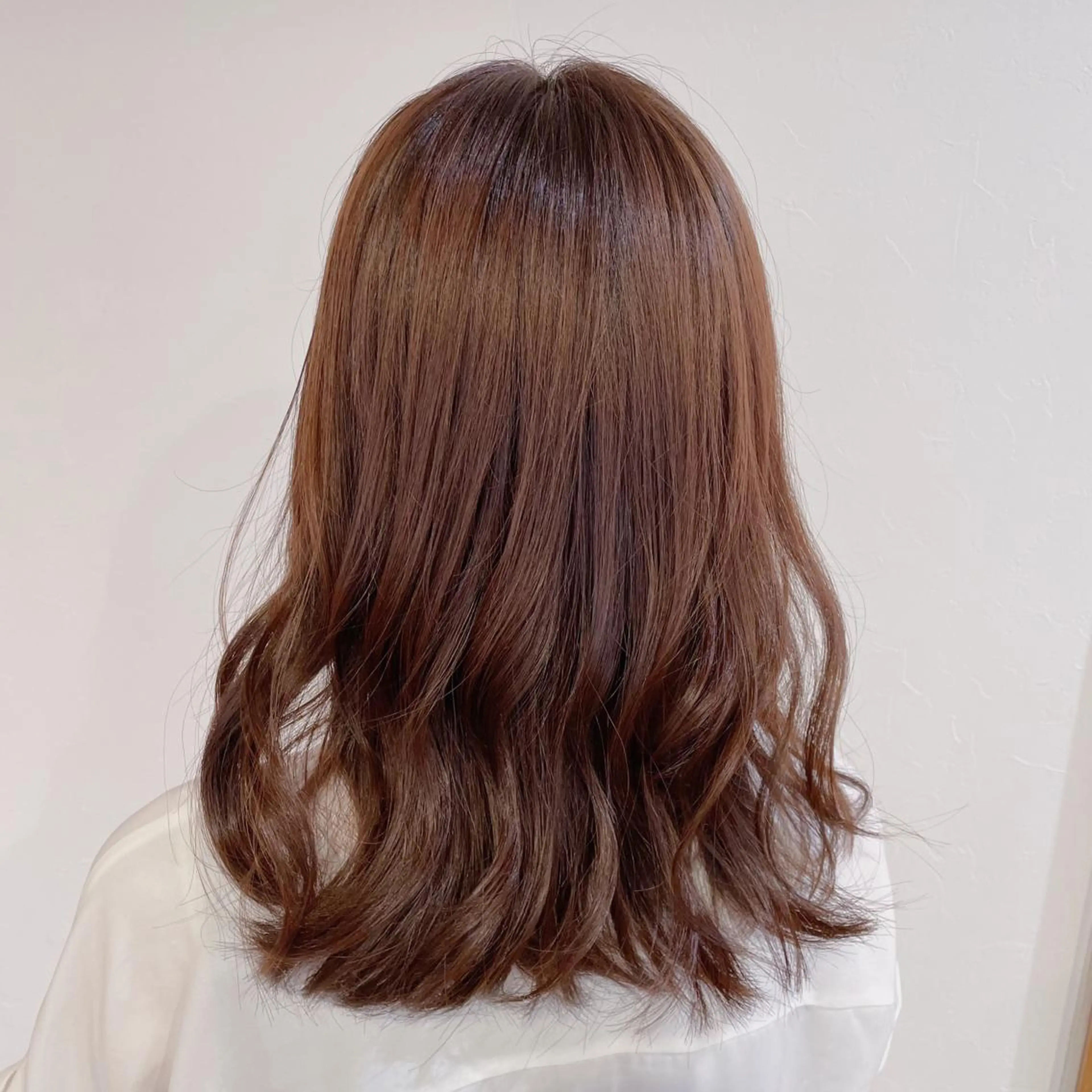 セミロング カラー ヘアアレンジ なつき/艶ピンク/ girly hairのヘアスタイル