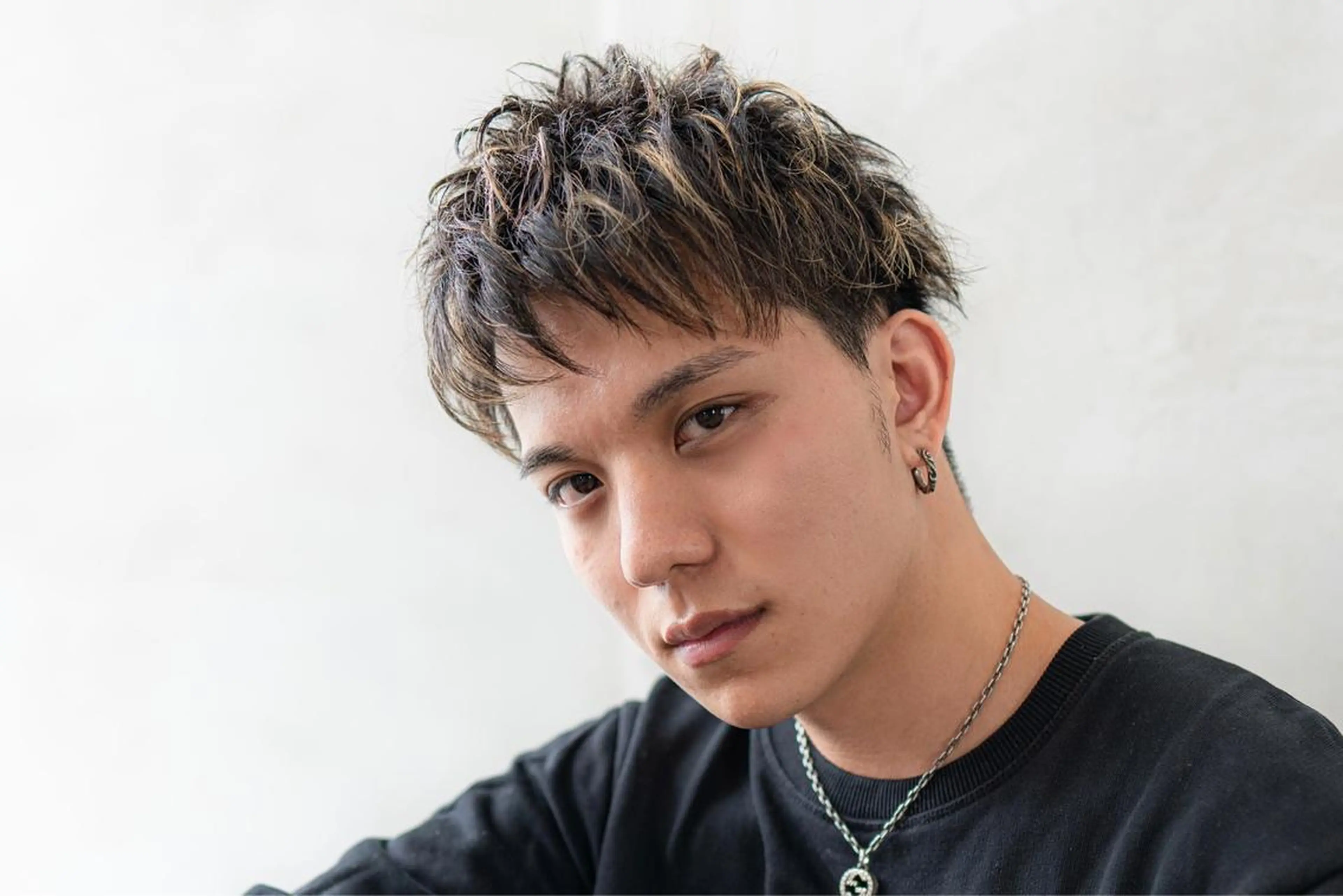 カット＋ハイライト(メッシュ)＋トリートメントの写真