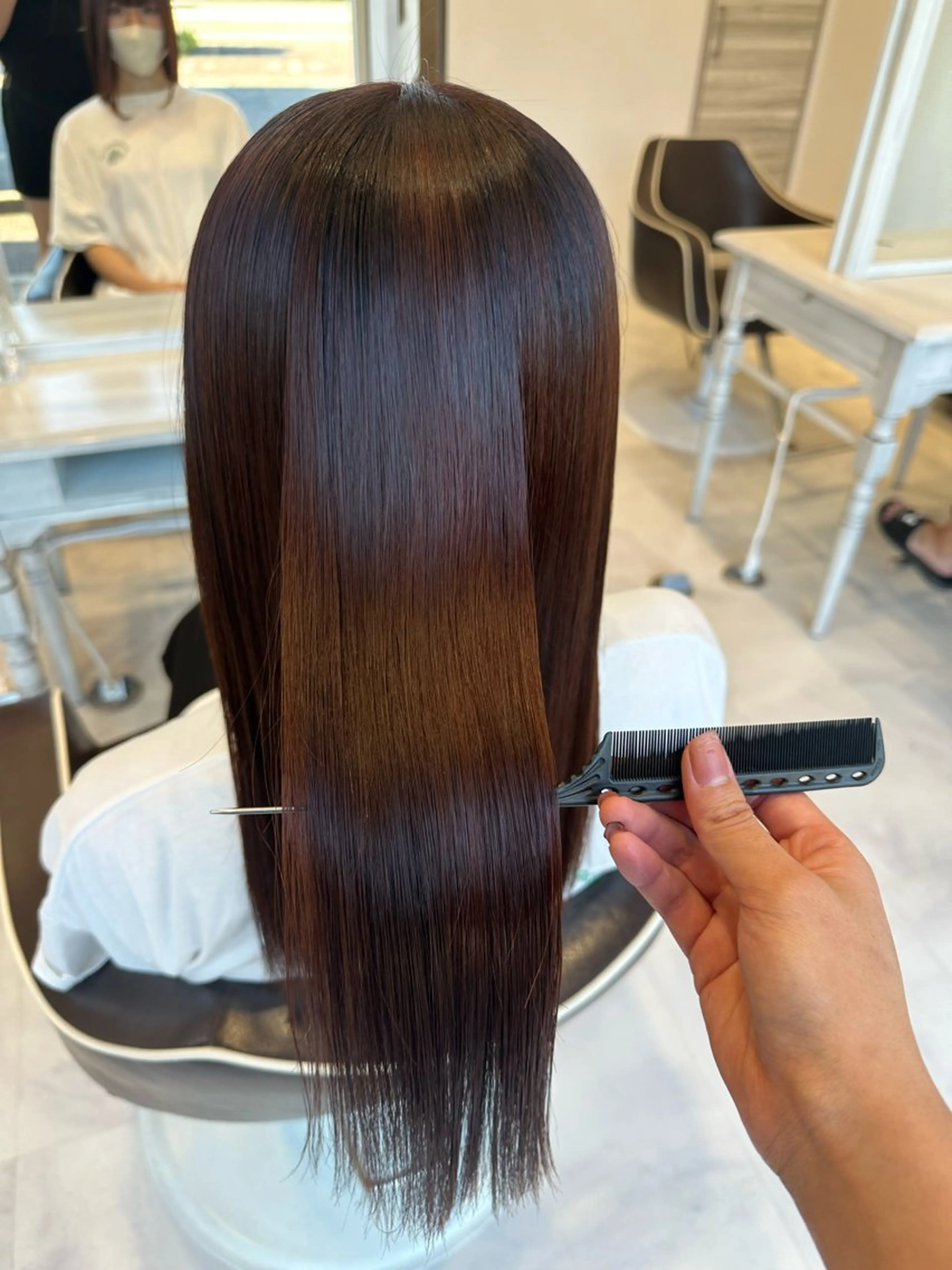 ロング カラー ヘアカラー 💘韓国カラー💘 クルミのヘアスタイル