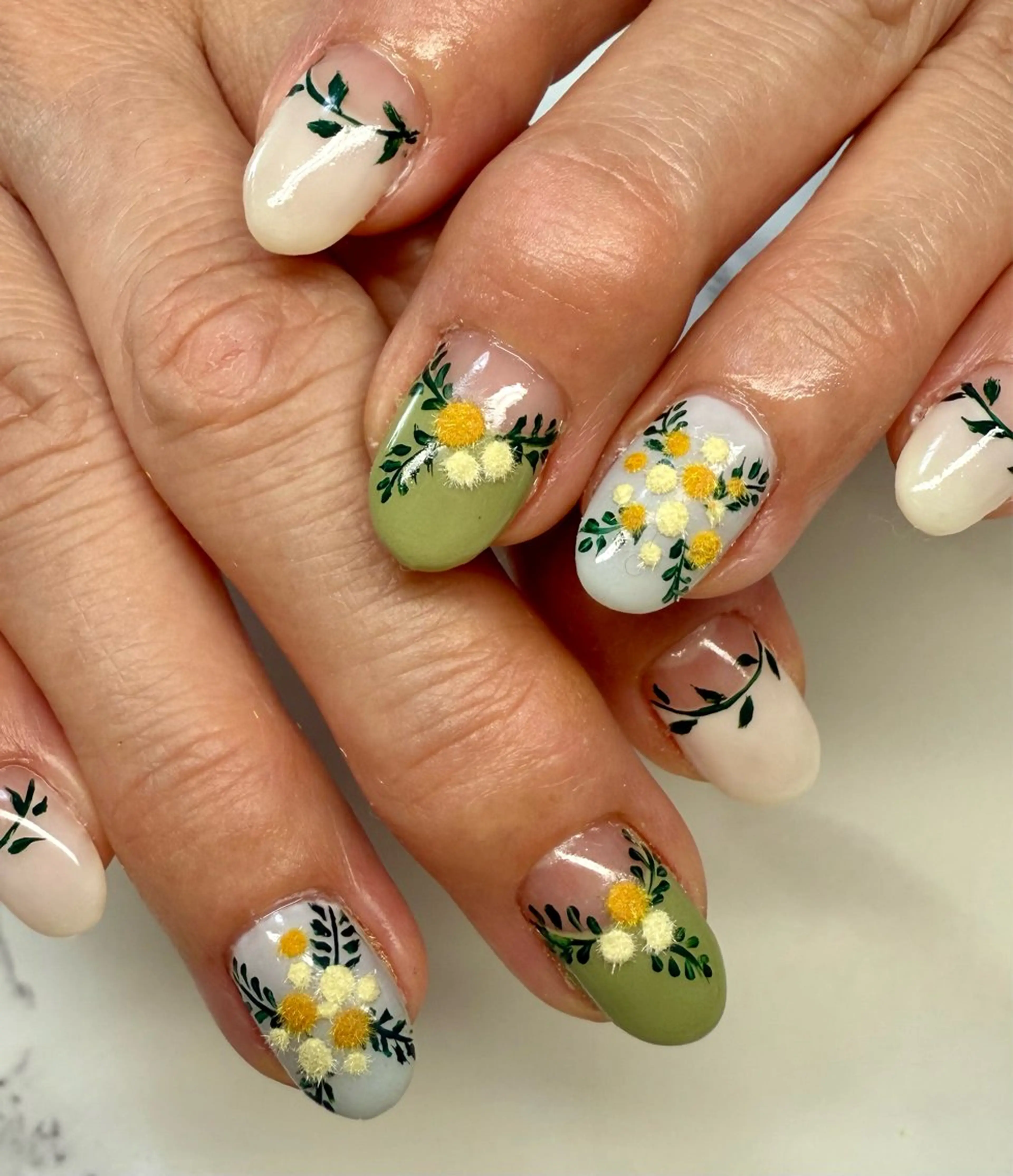 ネイル アートネイル チークネイル フレンチネイル 氷ネイル・うるうるネイル キラキラネイル M.N_ nailのネイルデザイン