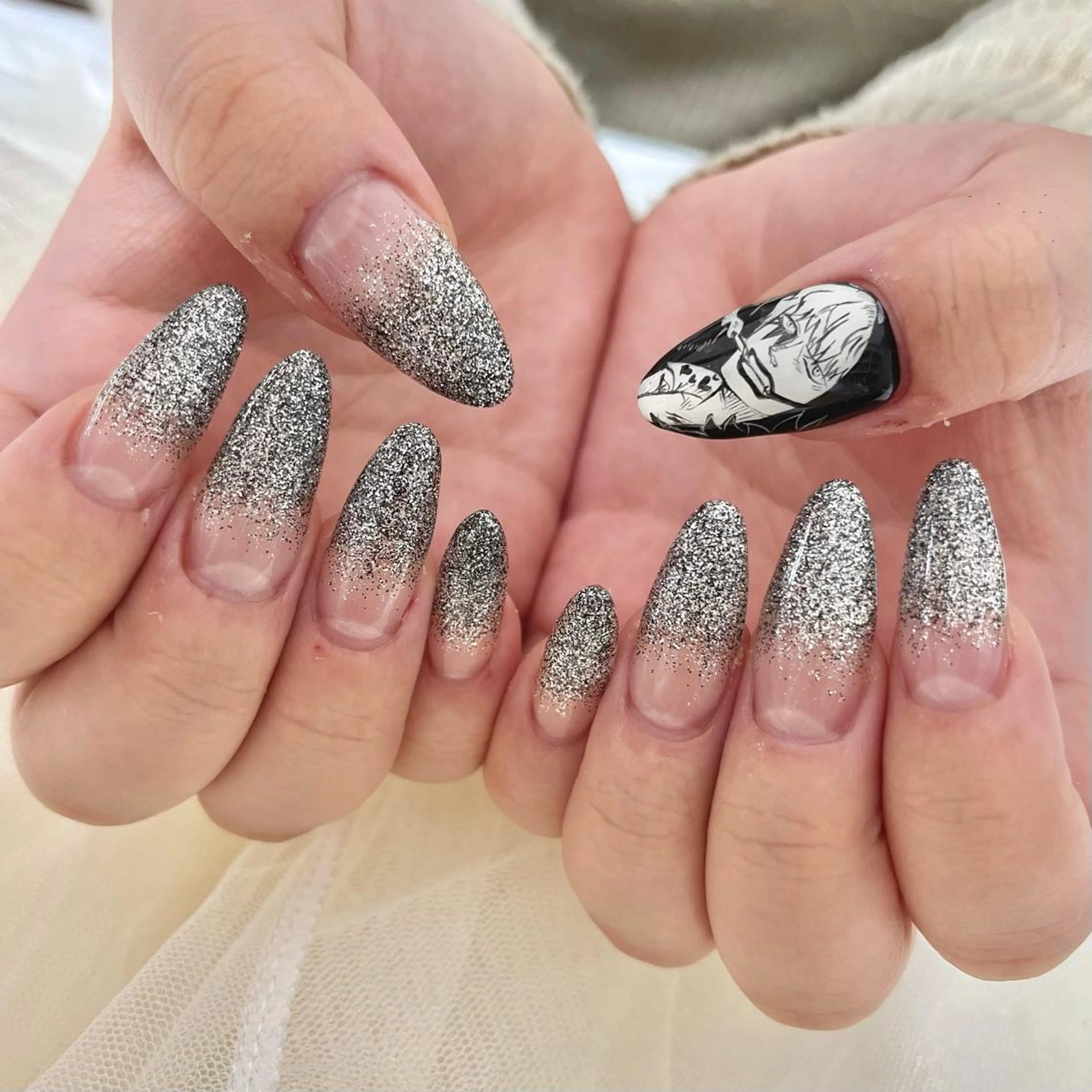 ロング ハンドネイル 池袋痛ネイル Nok. 渡辺のネイルデザイン