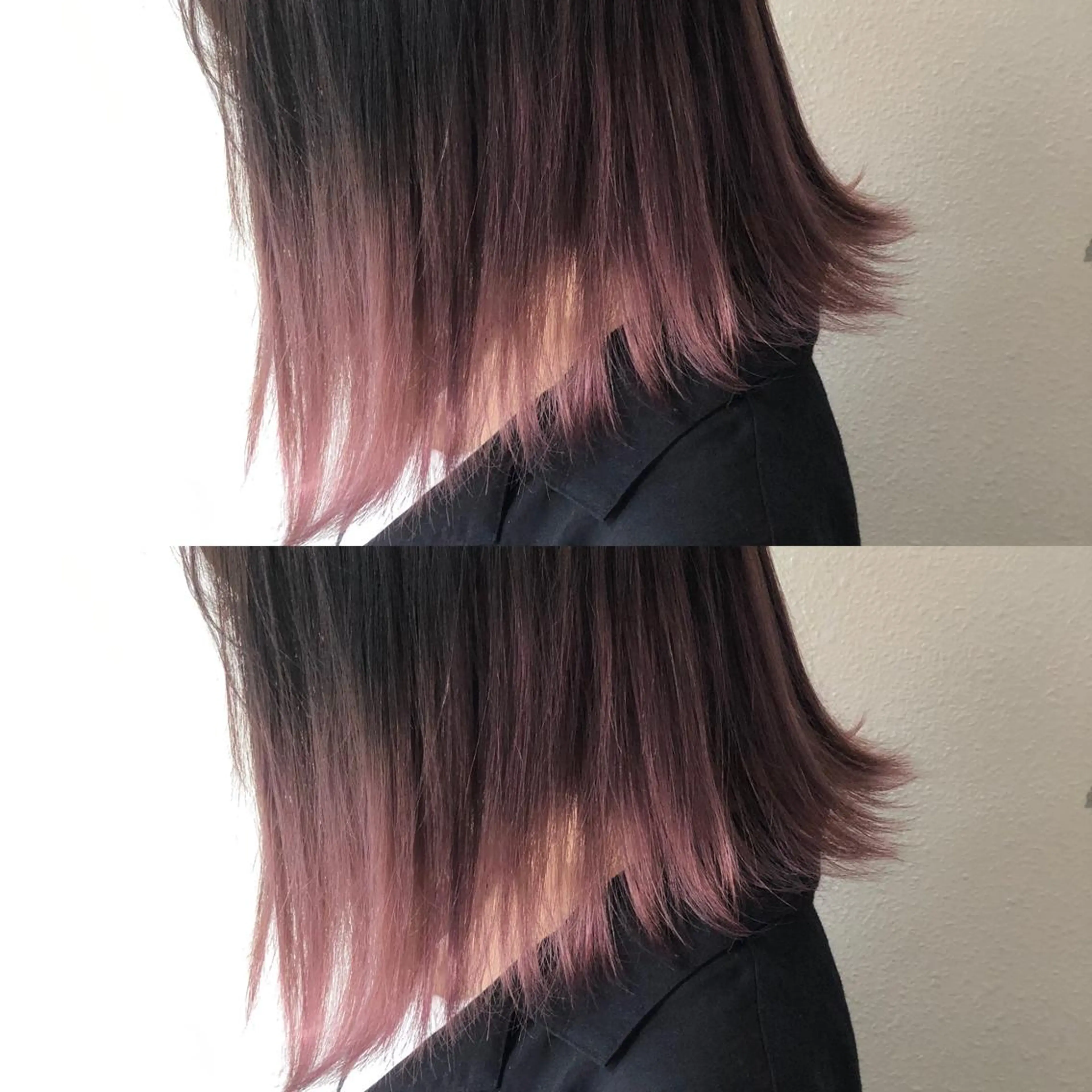 ミディアム カラー ブリーチ グラデーションカラー ラベンダーカラー ピンクカラー ピンクラベンダー しゅうさん🍝 麻田秀太郎のヘアスタイル