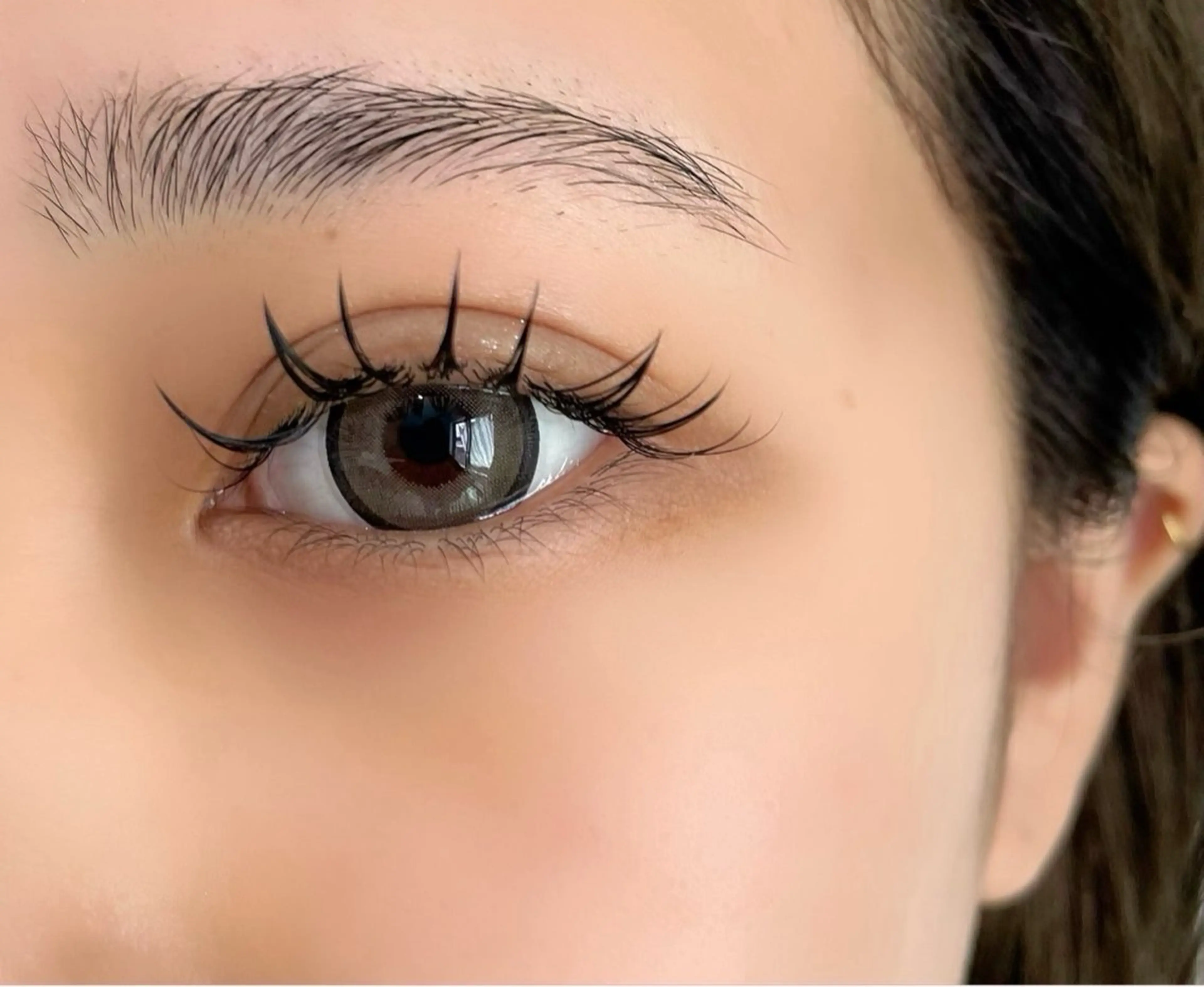 🎀束感エクステ🎀フラットラッシュ　コーティング付き　　　別途オフ代300円の写真