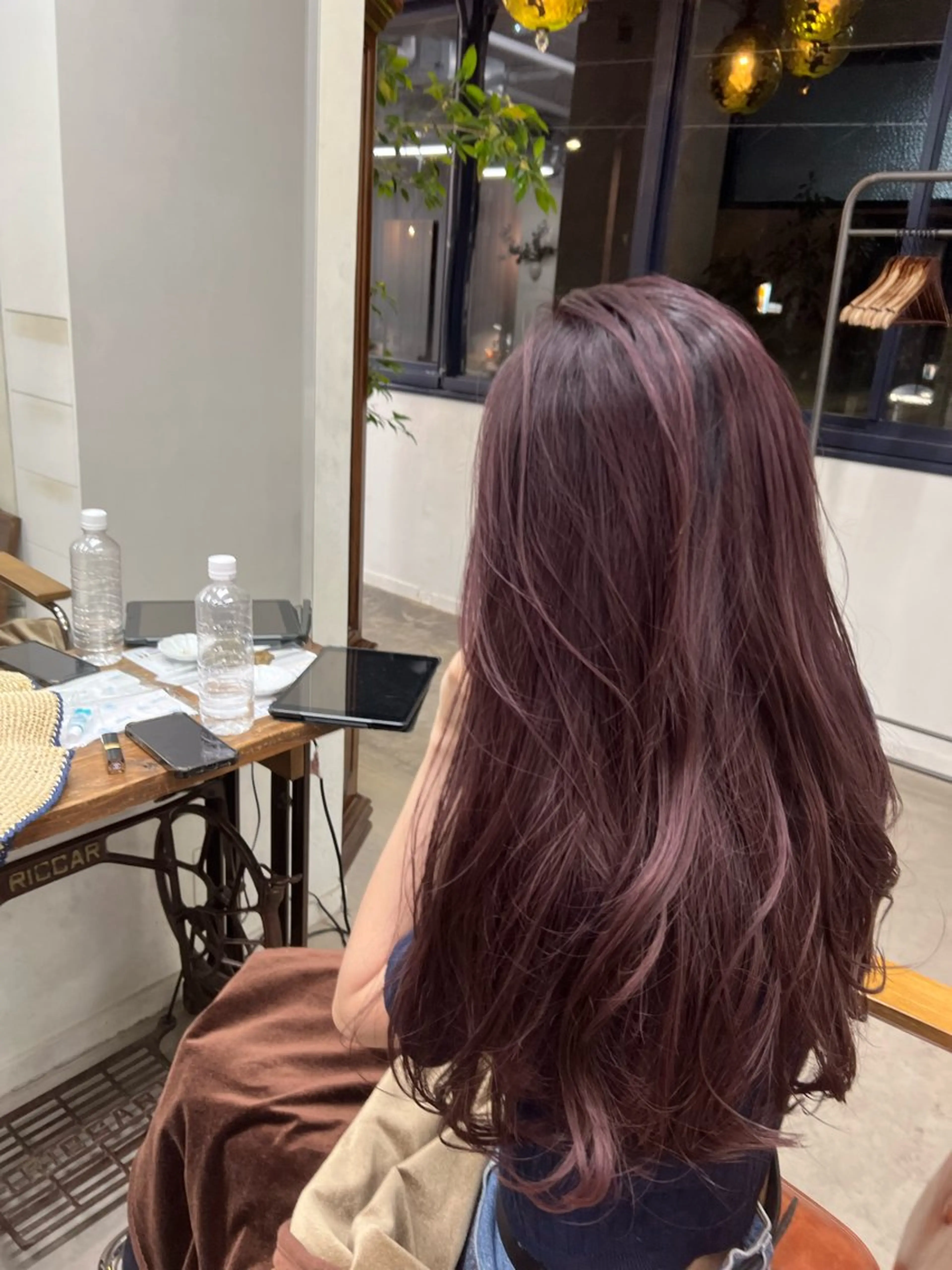 ロング カラー ヘアカラー 清水愛果/オリーブ カラー/透明感カラーのヘアスタイル