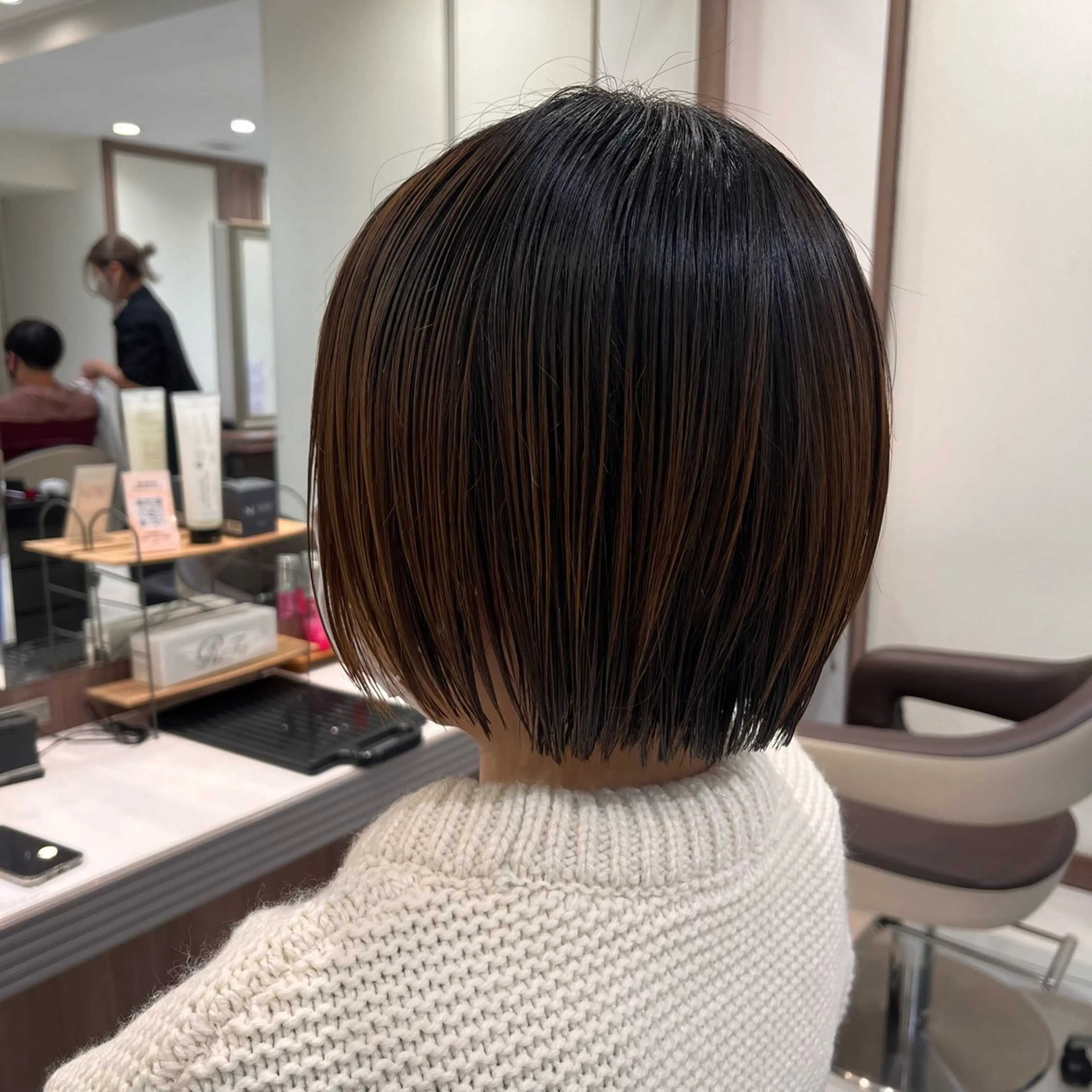 ショート カラー ナチュラル暖色カラー 🤎 佐藤栞のヘアスタイル