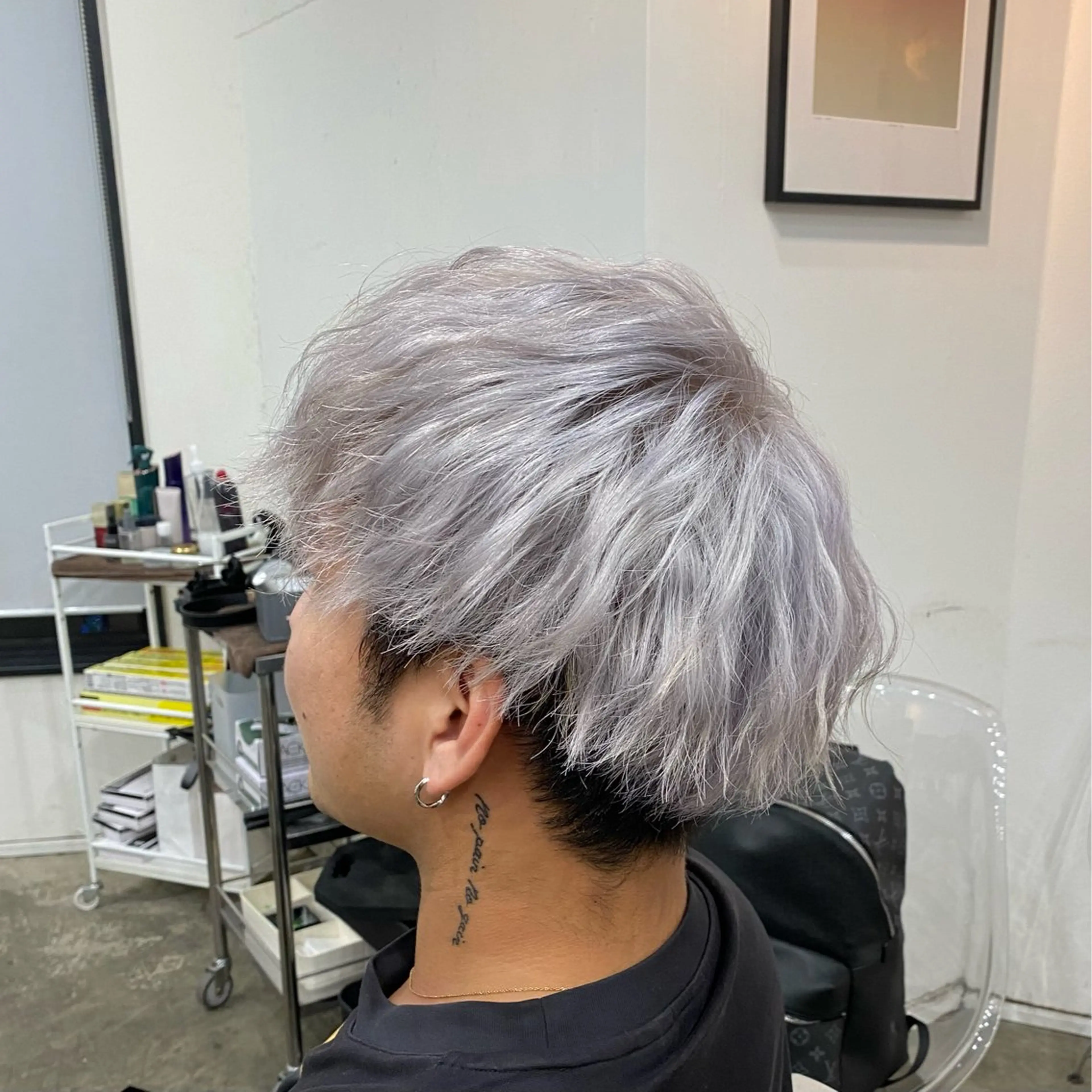 ショート カラー 透明感ワンカラー梅田 ダブルカラー/川上のヘアスタイル