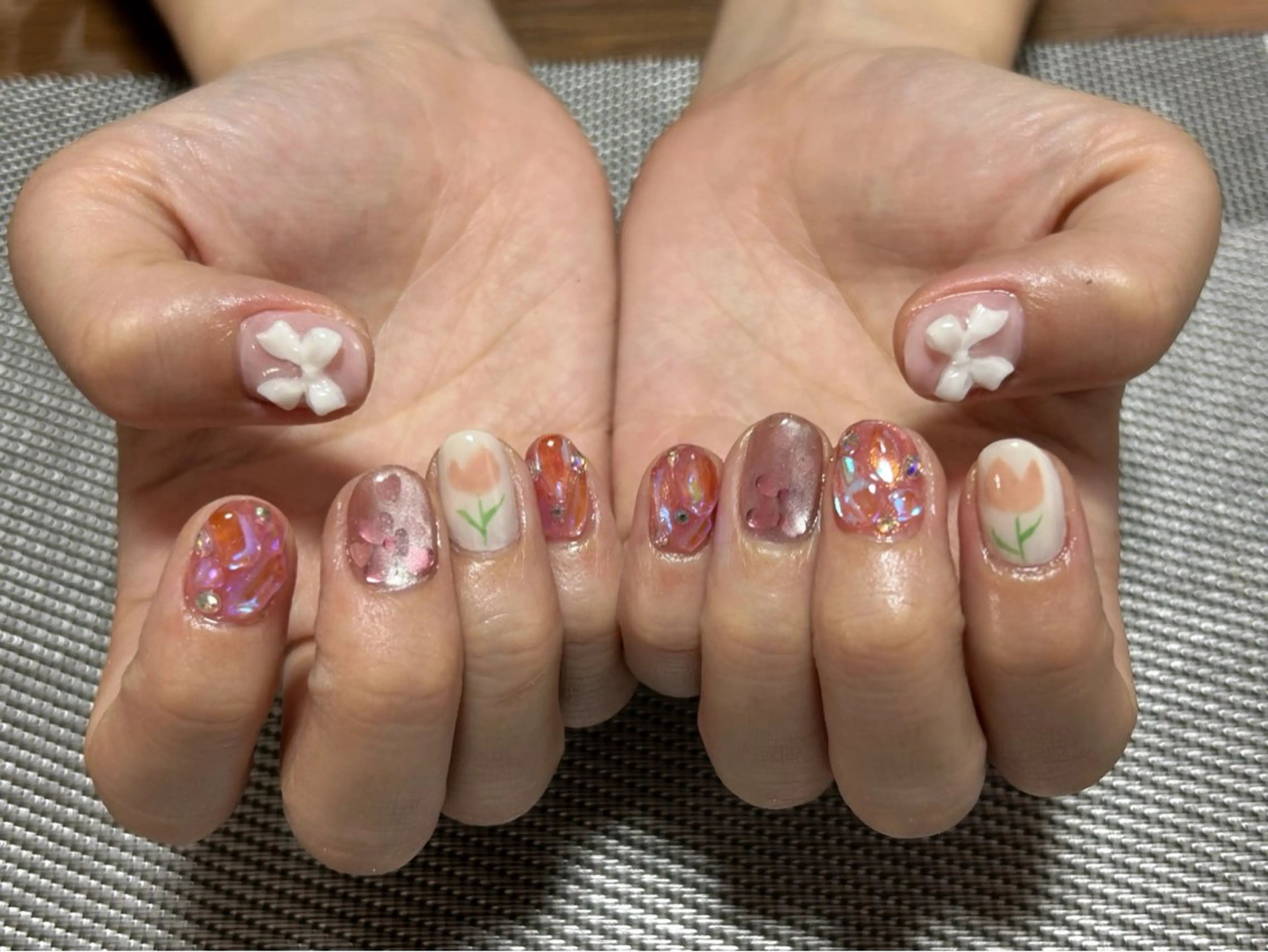 ネイル 春ネイル ハンドネイル i nailのネイルデザイン