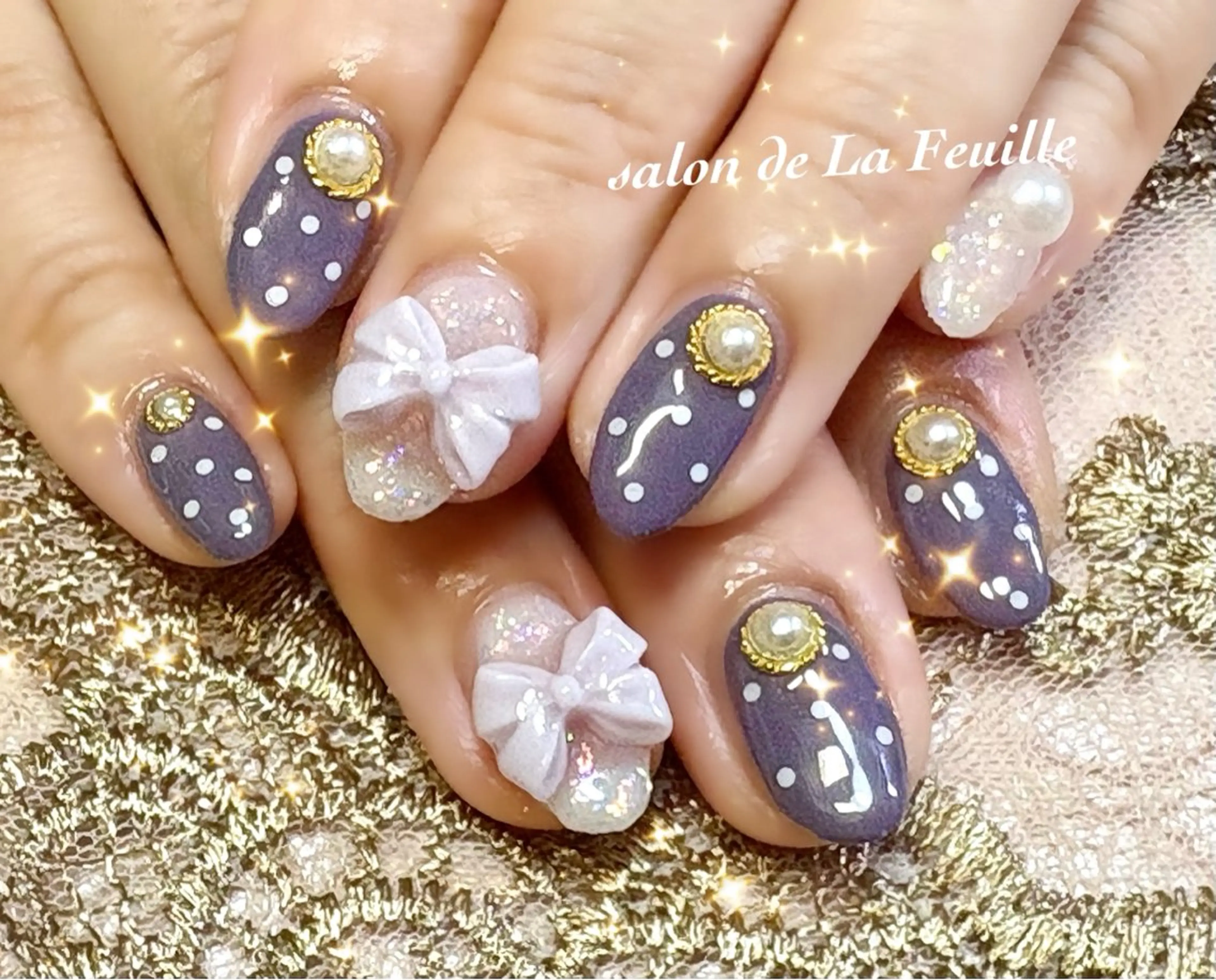 ショート サロンドラフィーユ LAFEUILLEのネイルデザイン