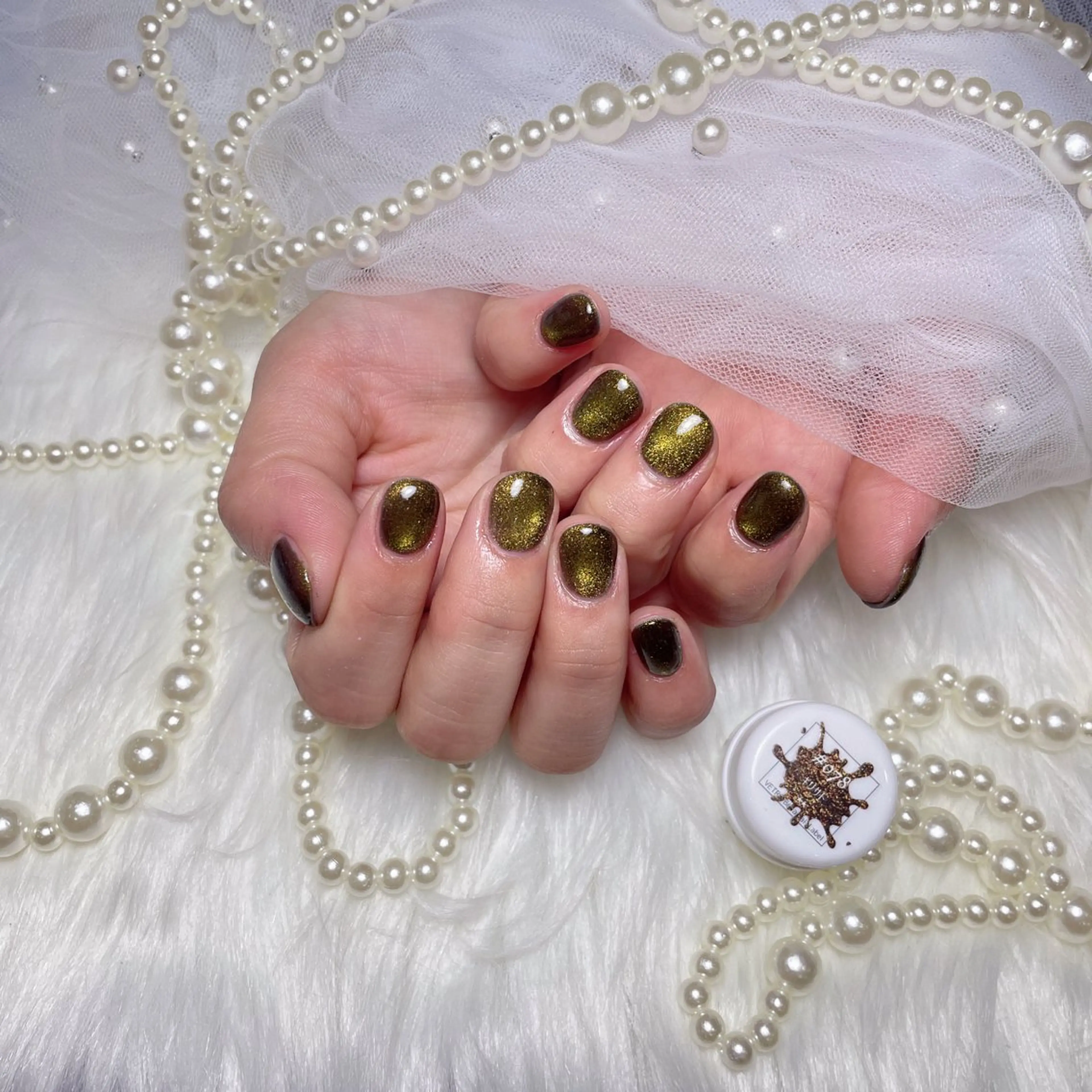 ネイル キラキラネイル マグネットネイル マグネットワンカラー ワンカラーネイル M2 beauty Hoshinaのネイルデザイン