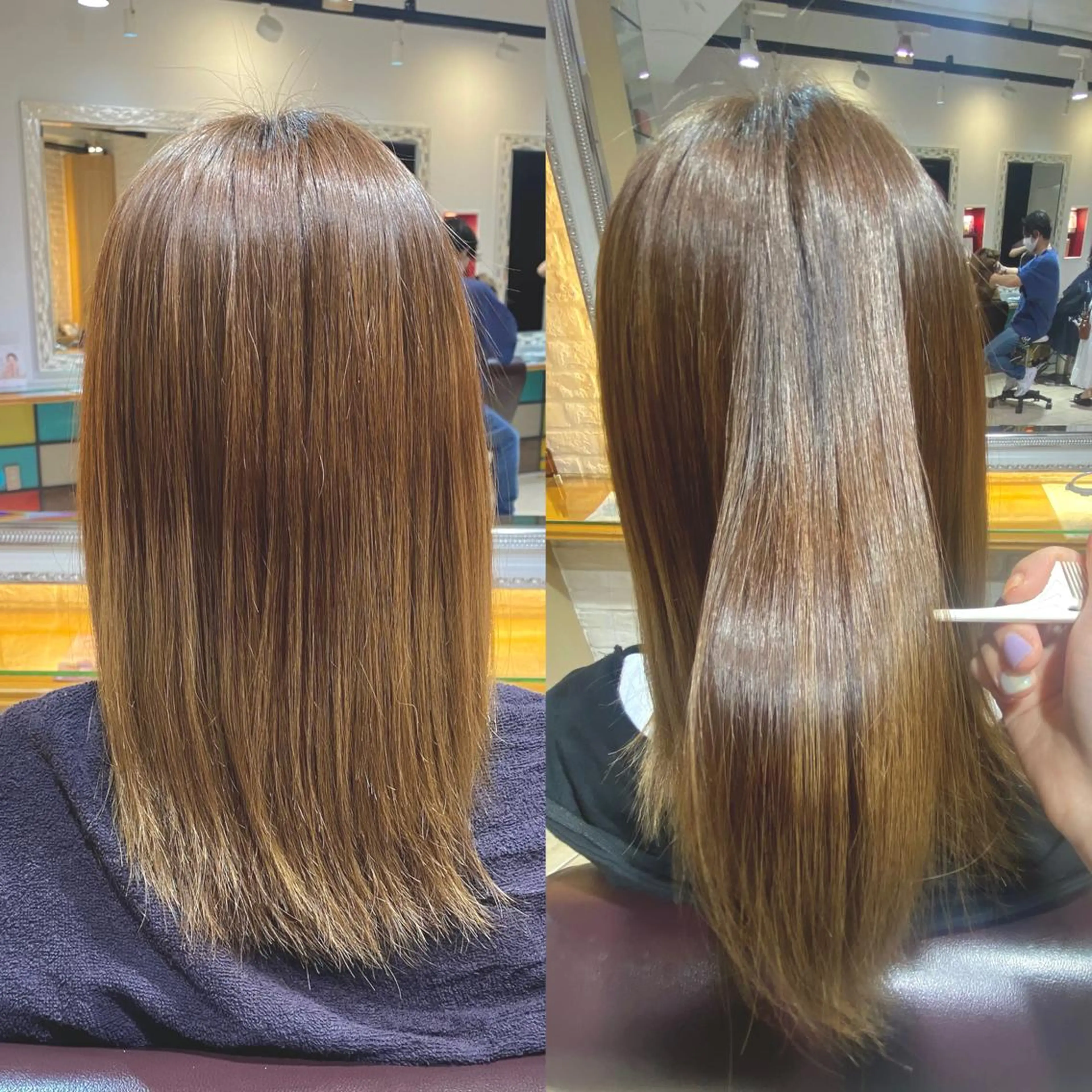 セミロング flammeum八王子北口所属・flammeum 🧸🍯中村美咲のヘアスタイル